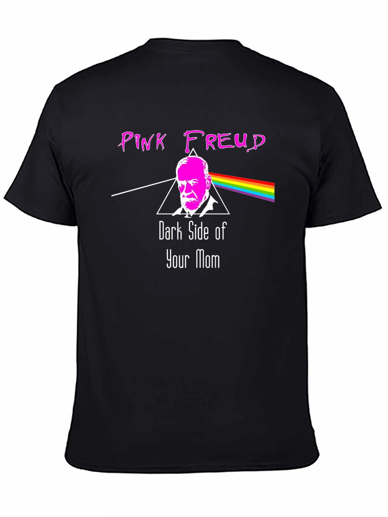 Pink Freud Dark Side Graphic T-Shirt