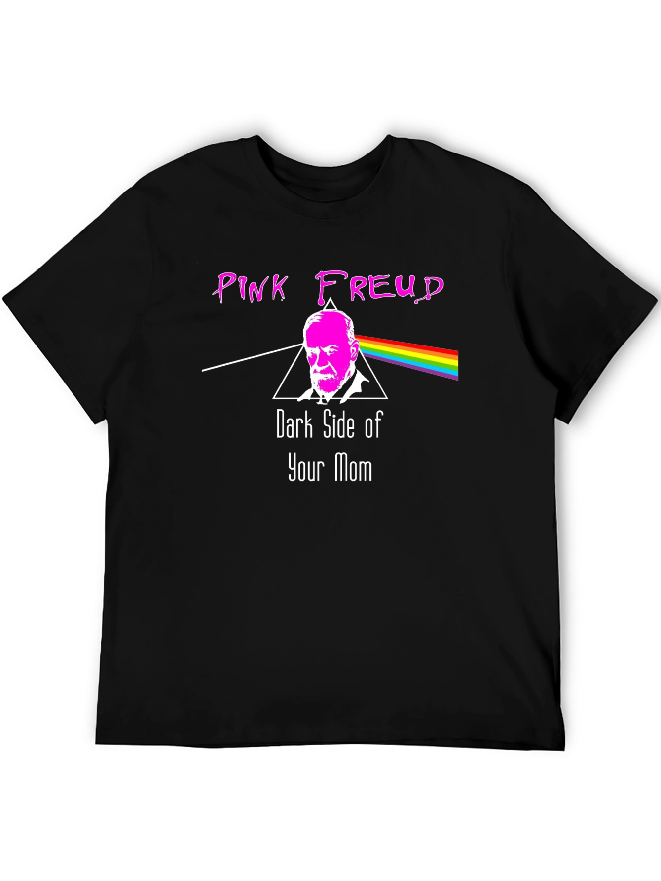 Pink Freud Dark Side Graphic T-Shirt