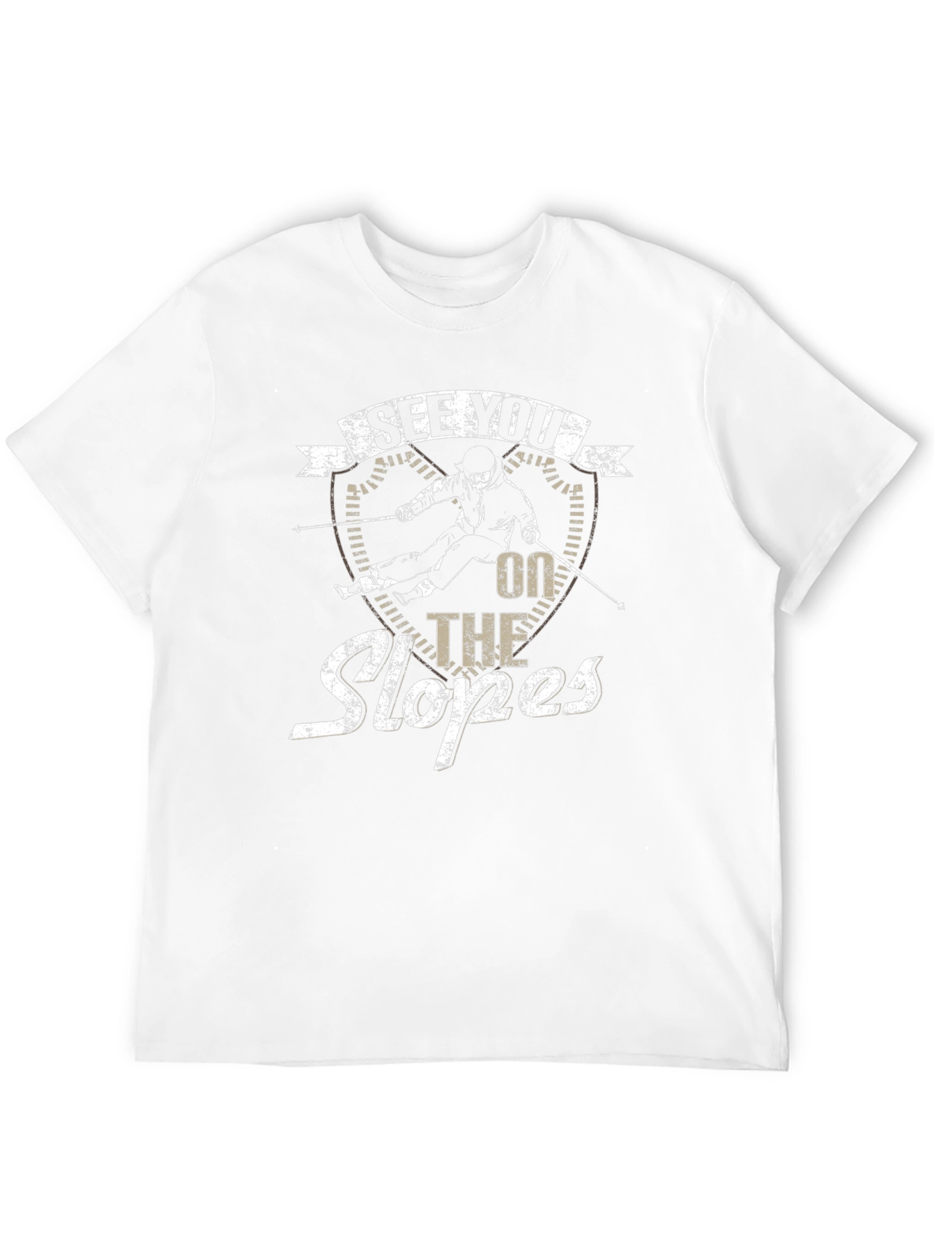 See You On The Slopes Black Graphic Tee