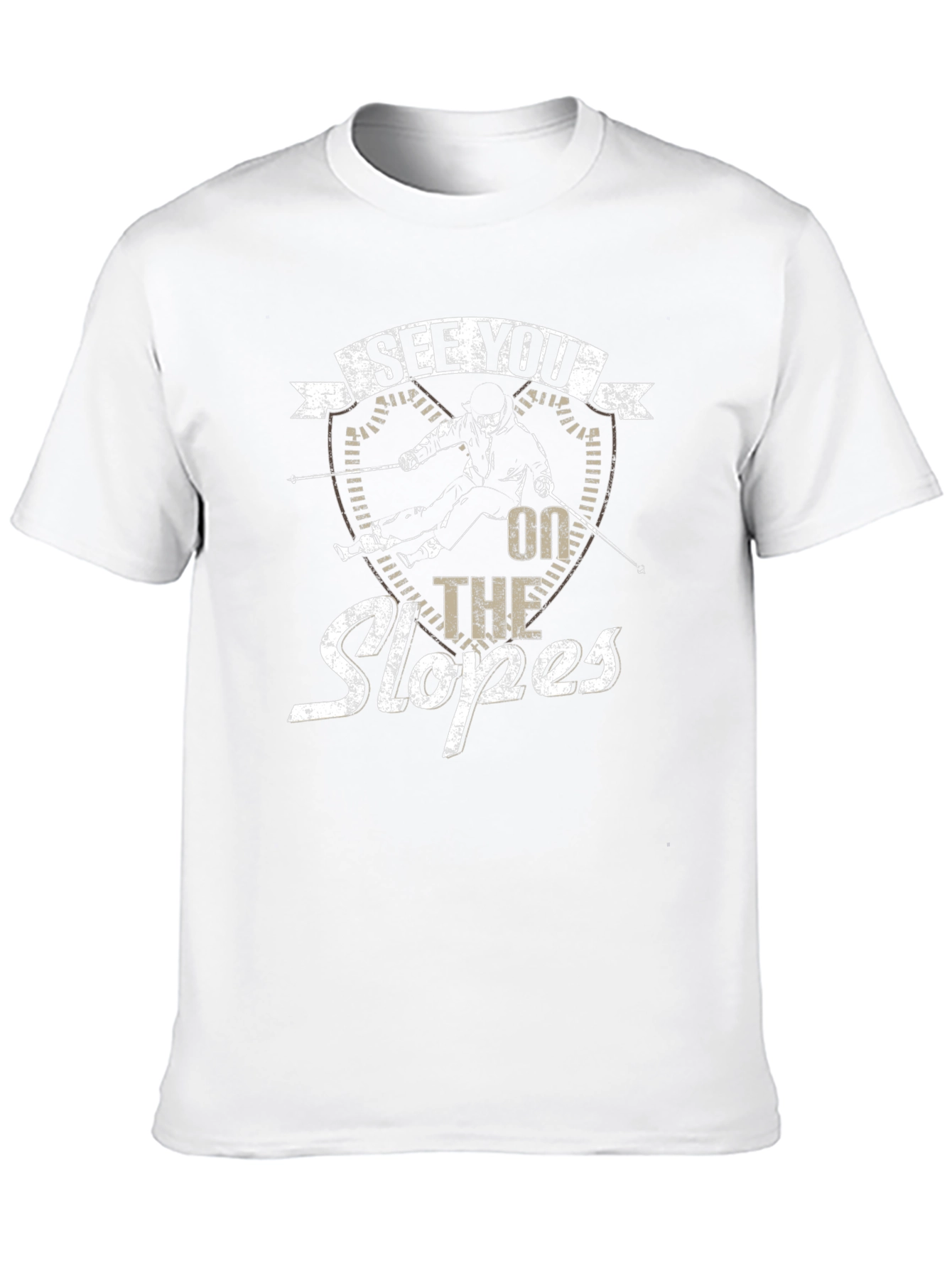 See You On The Slopes Black Graphic Tee