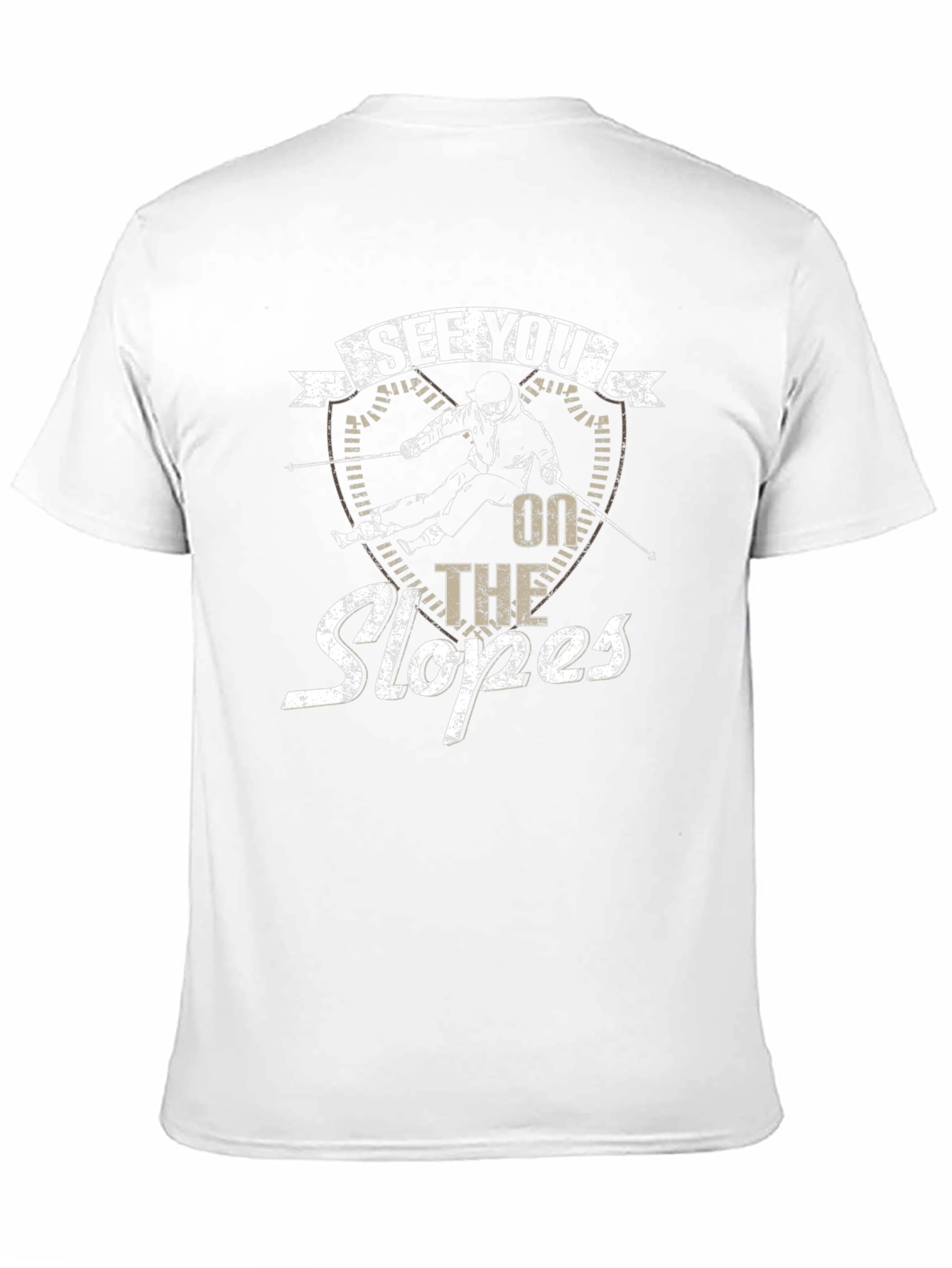 See You On The Slopes Black Graphic Tee