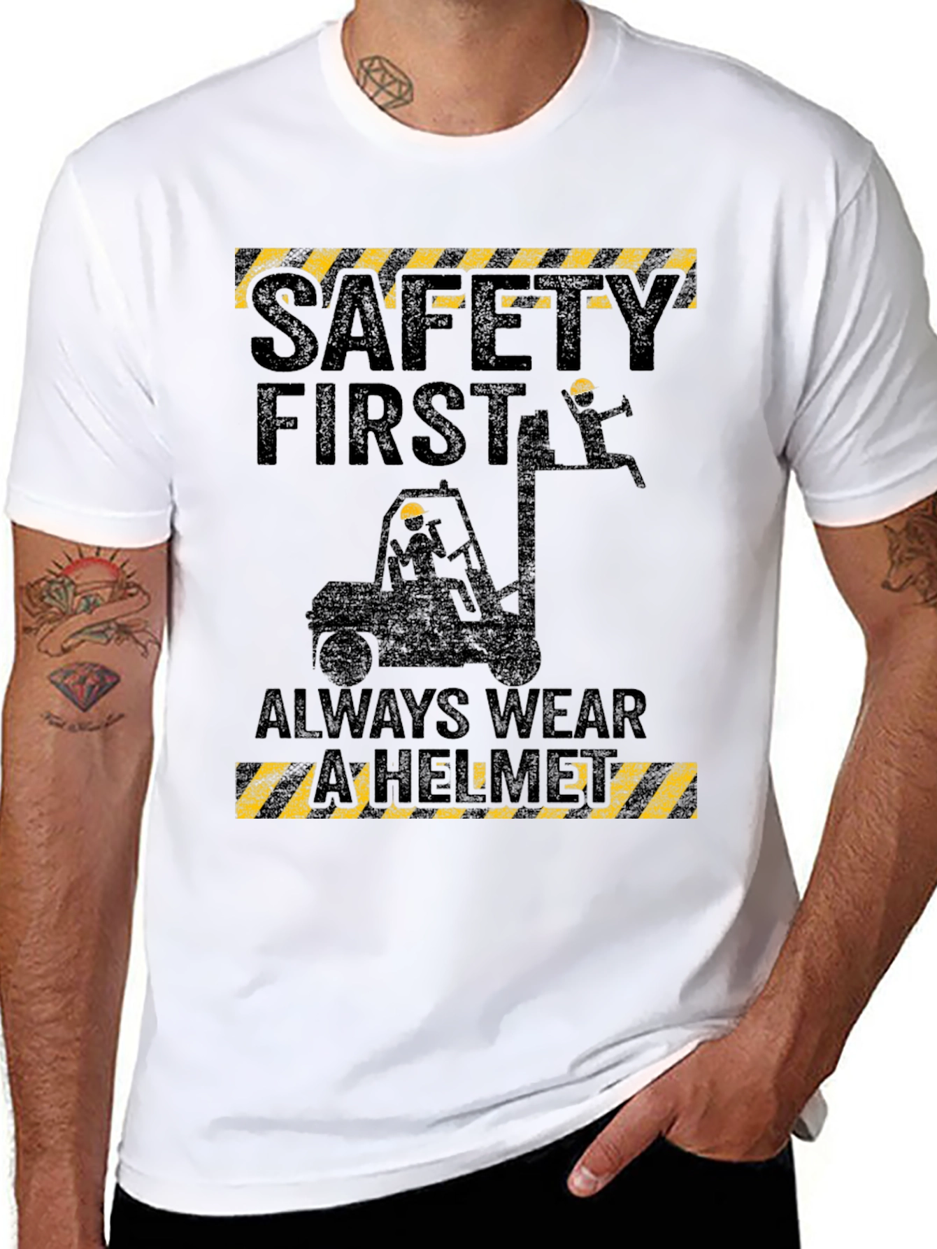 Safety First T-Shirt: Always Wear A Helmet