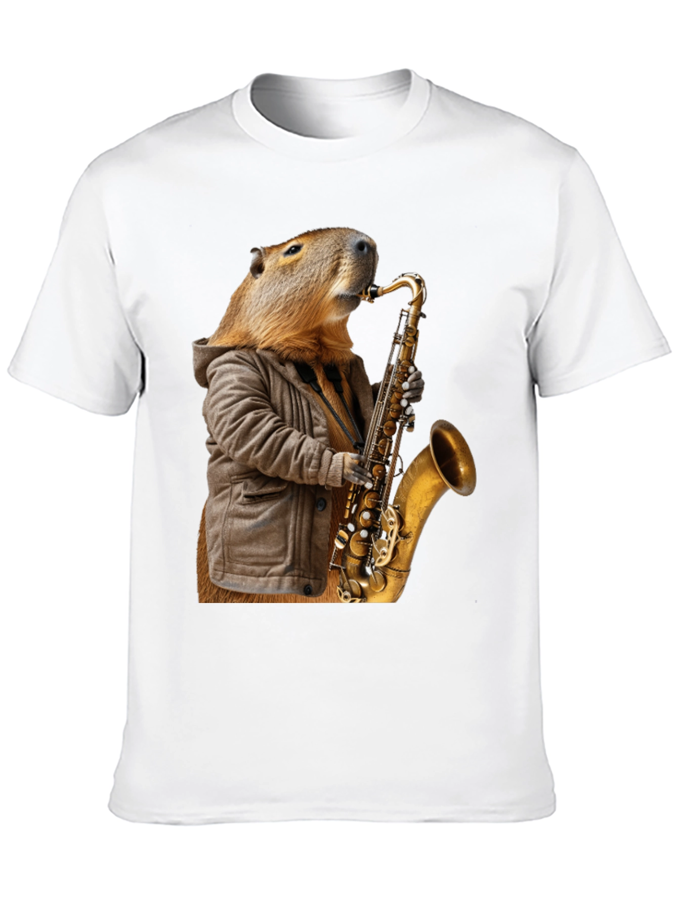 Capybara Saxophone T-Shirt
