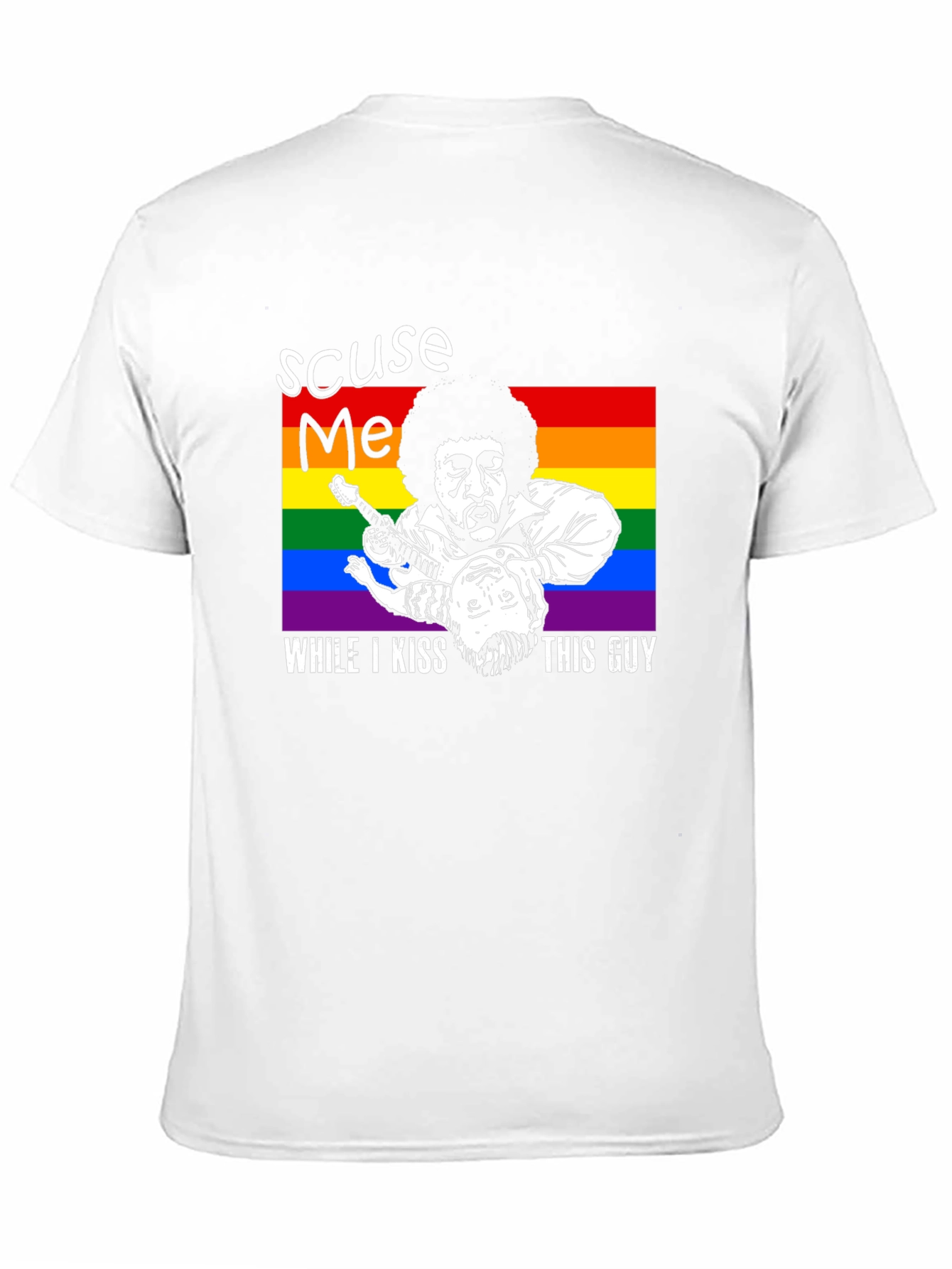 Excuse Me Kiss This Guy LGBT T-Shirt