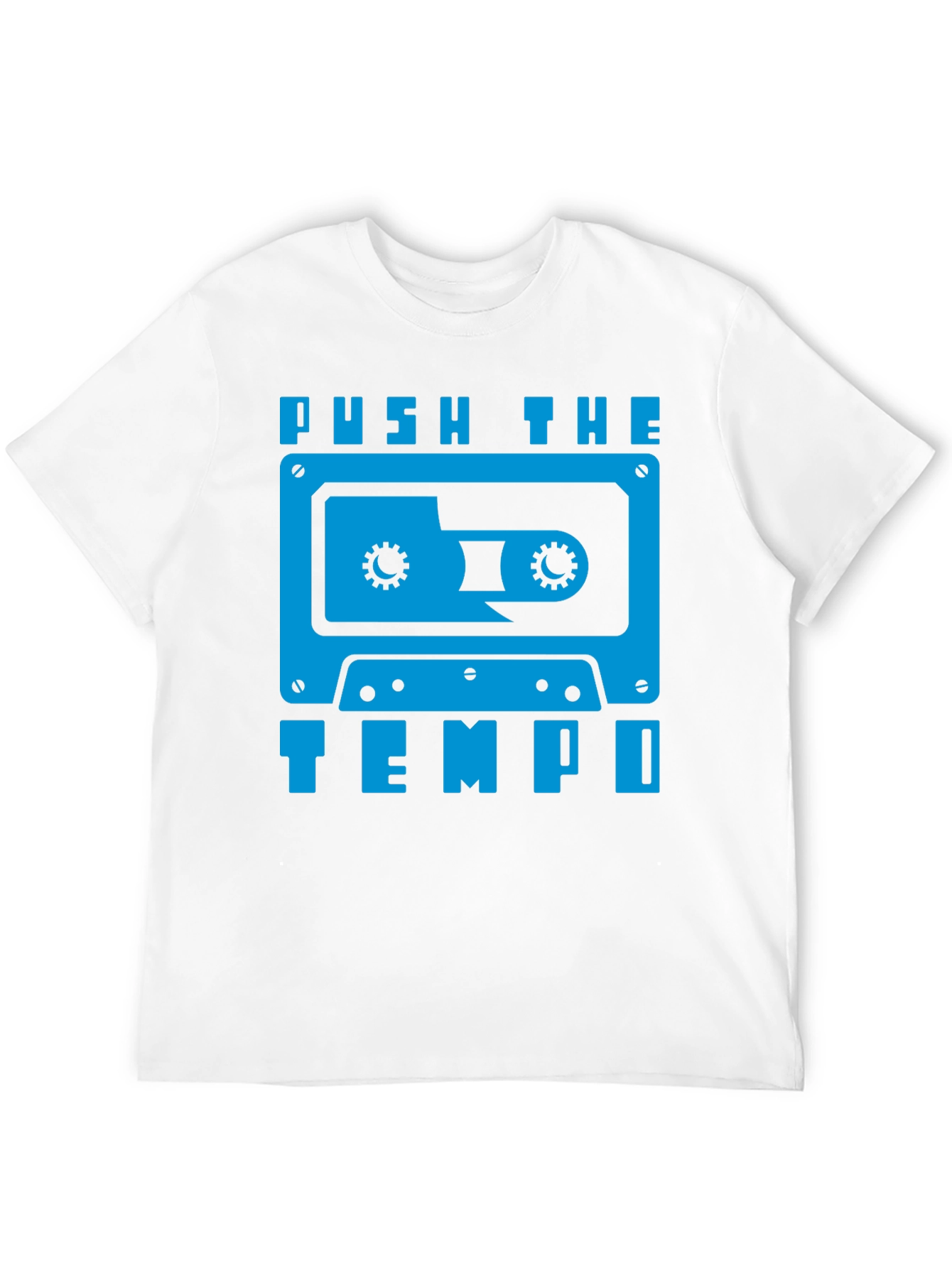 Push the Tempo Retro Cassette Tape Graphic Tee