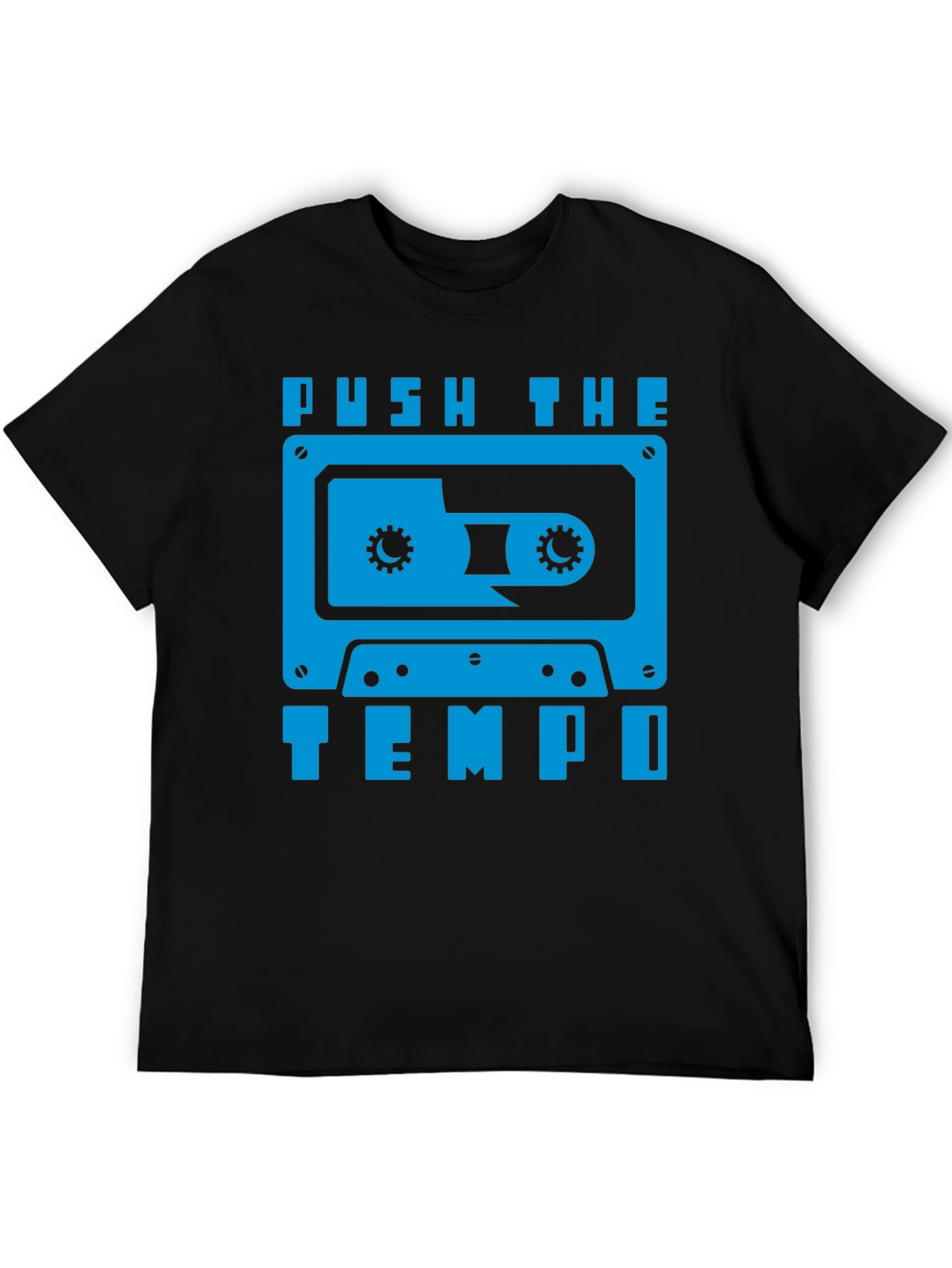 Push the Tempo Retro Cassette Tape Graphic Tee