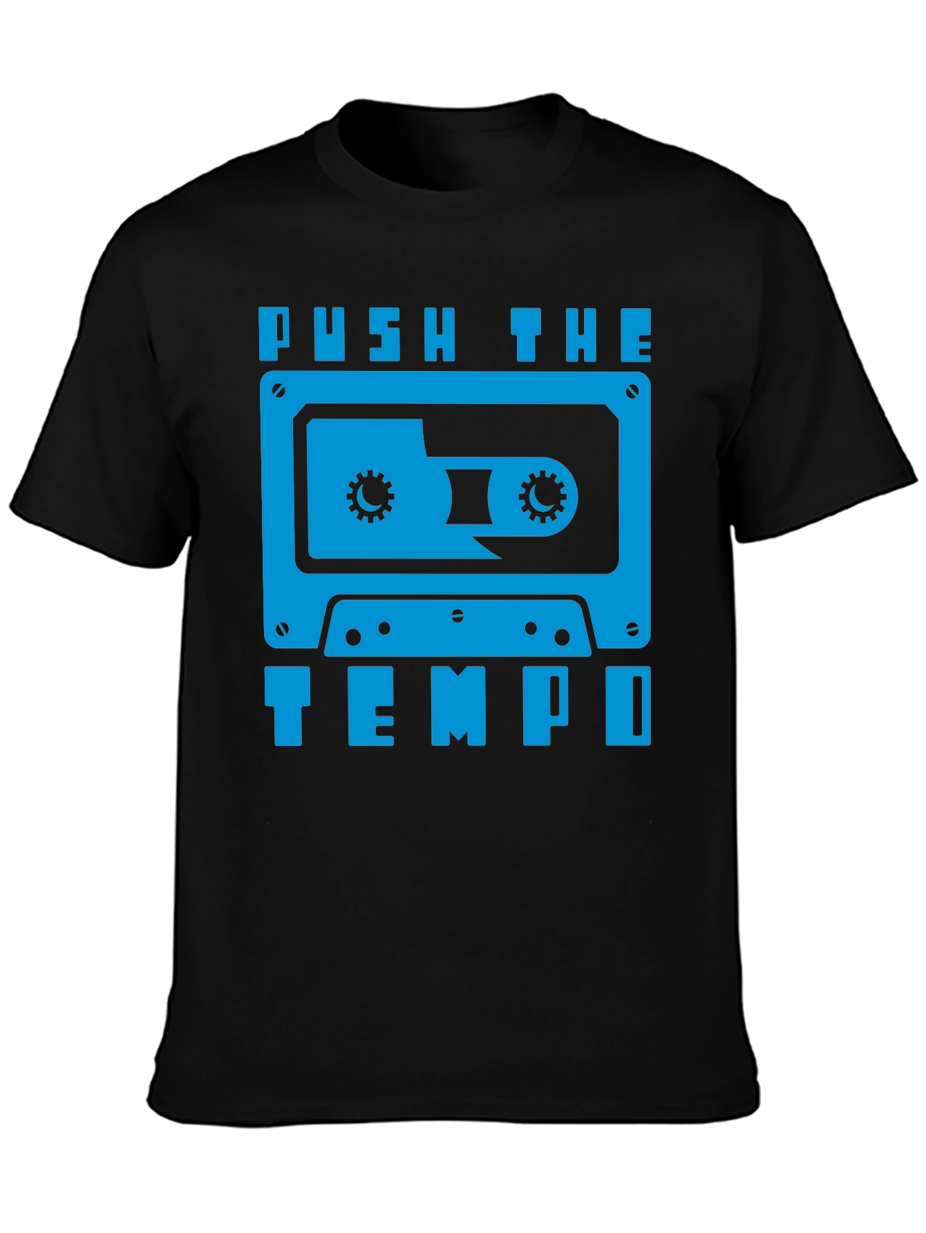 Push the Tempo Retro Cassette Tape Graphic Tee