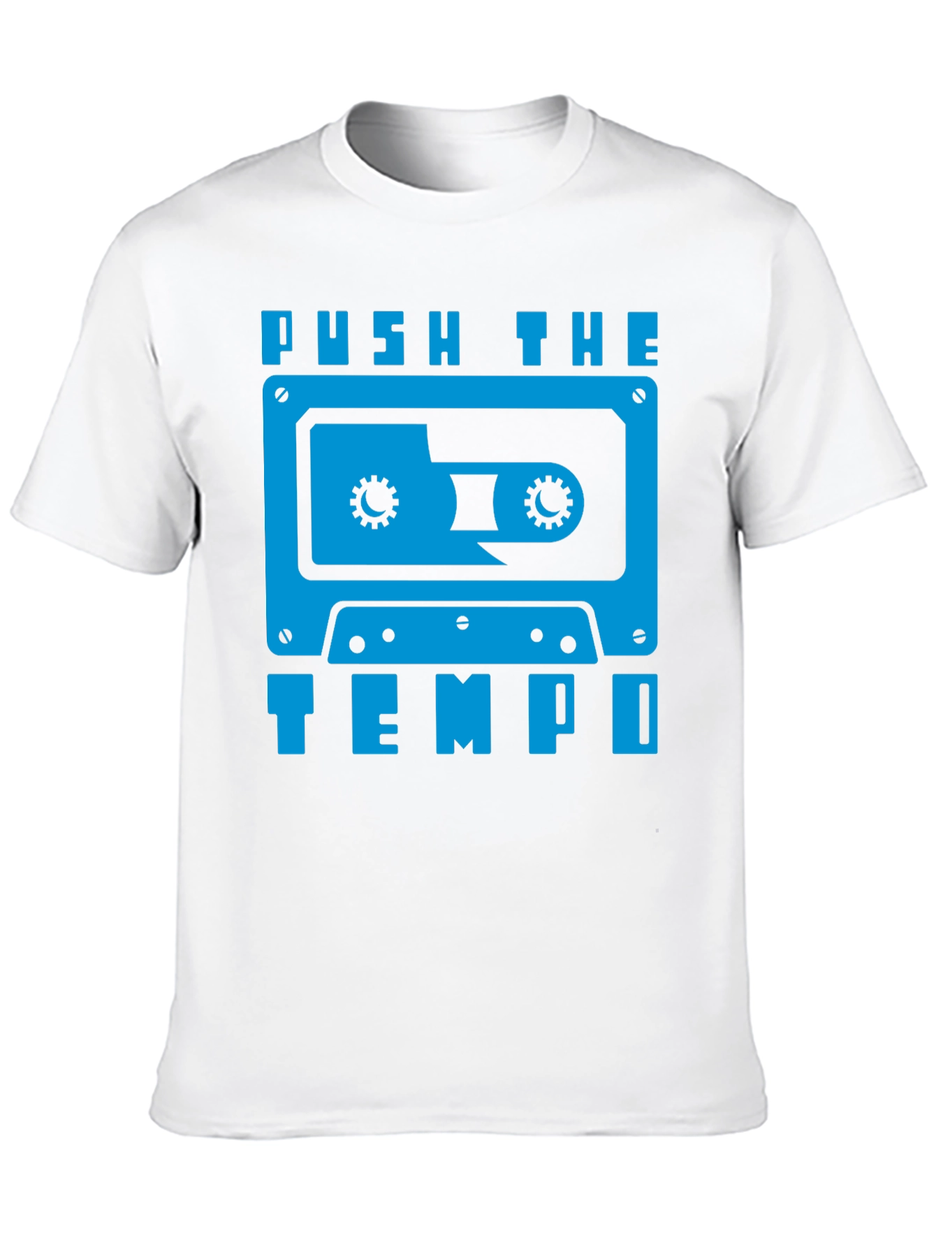 Push the Tempo Retro Cassette Tape Graphic Tee