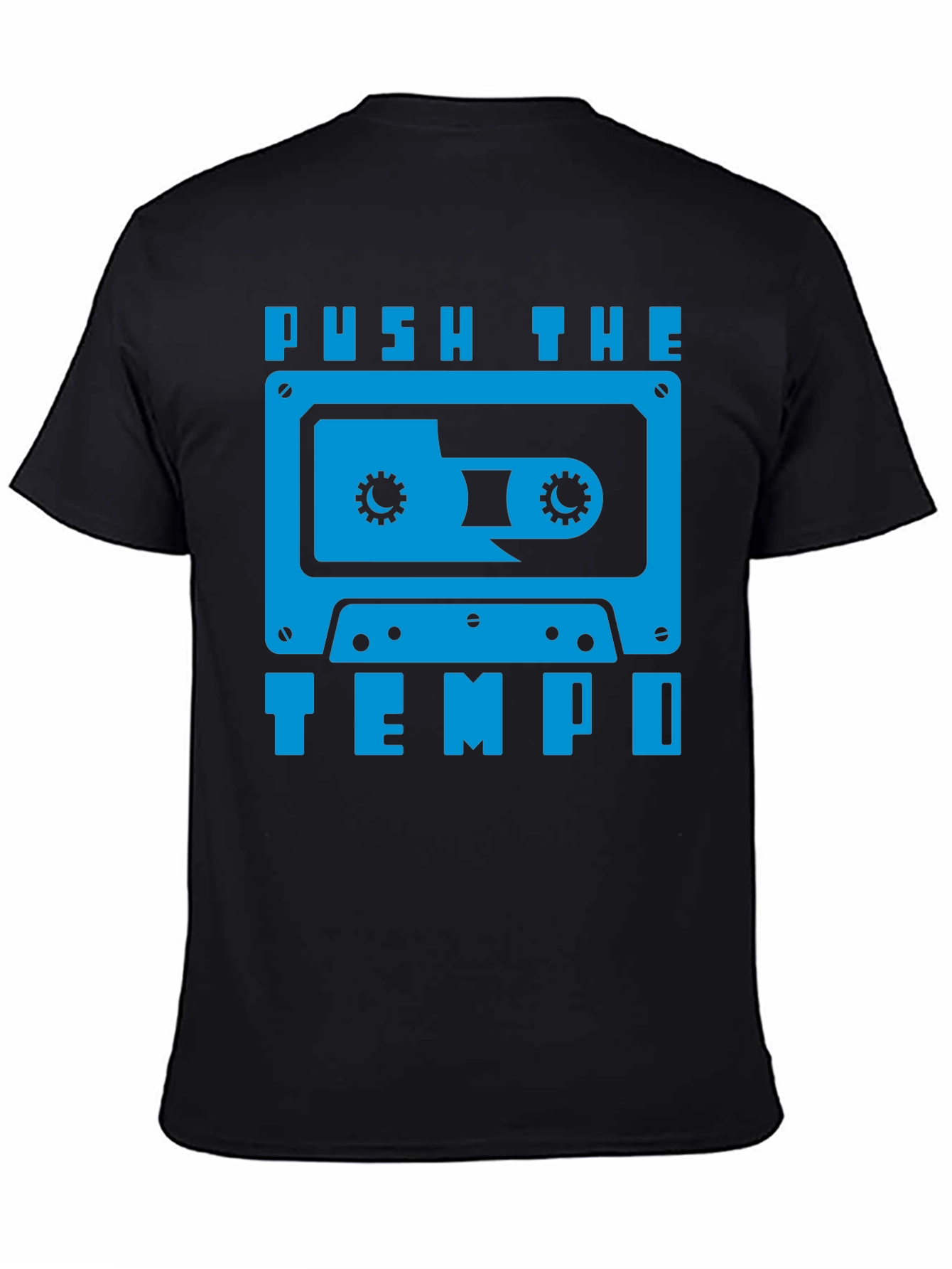 Push the Tempo Retro Cassette Tape Graphic Tee