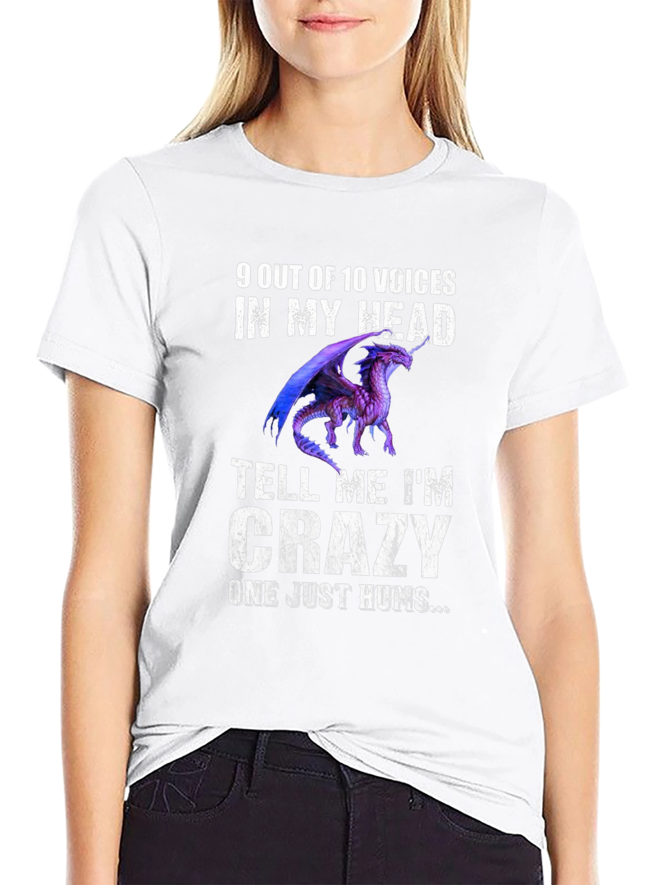 Crazy Dragon T-Shirt - Humorous Graphic Tee