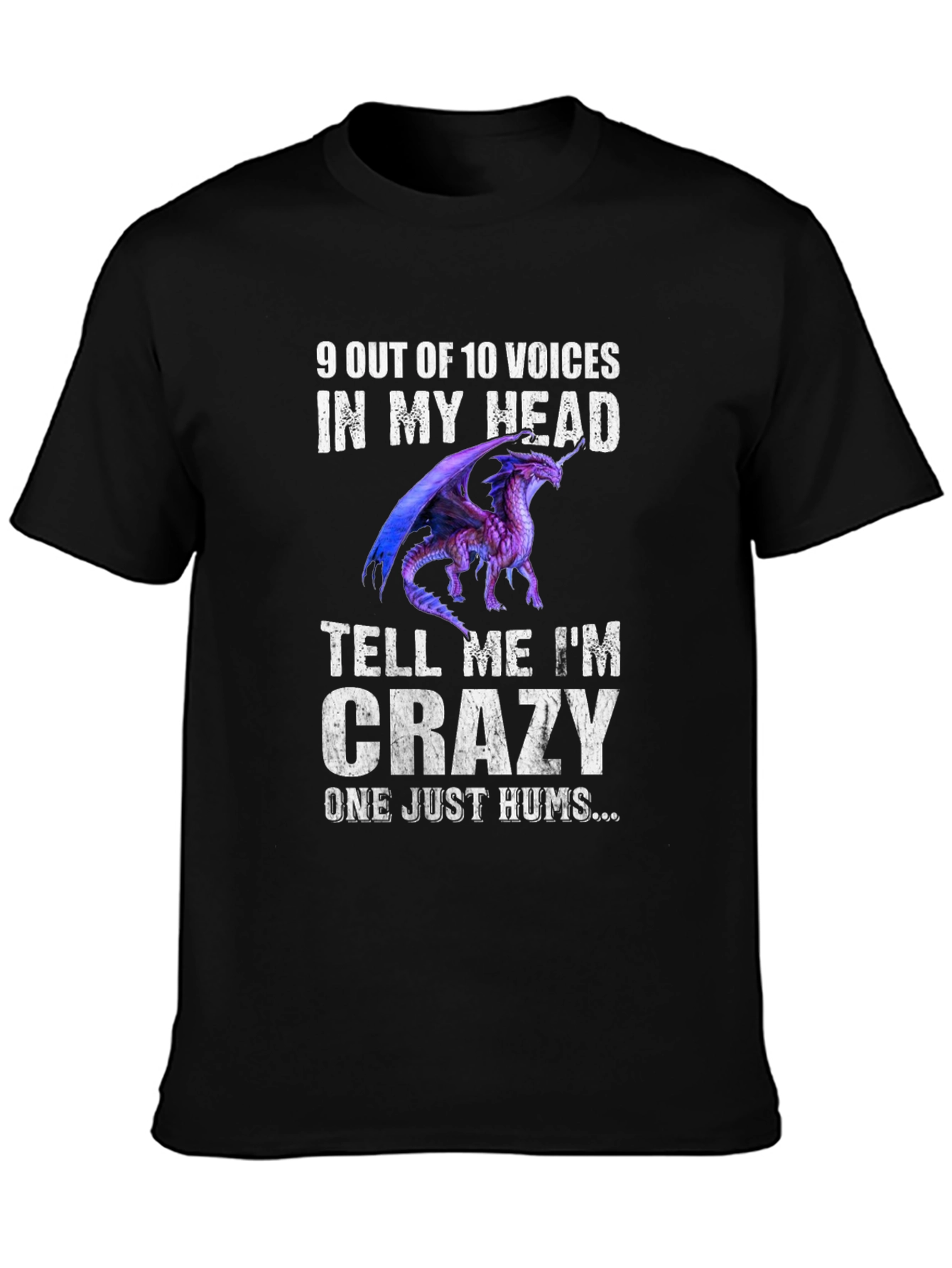 Crazy Dragon T-Shirt - Humorous Graphic Tee