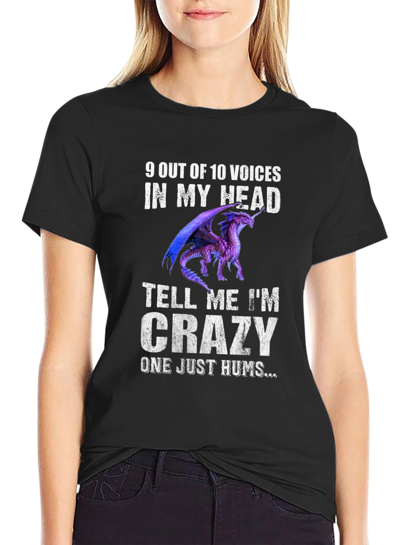 Crazy Dragon T-Shirt - Humorous Graphic Tee