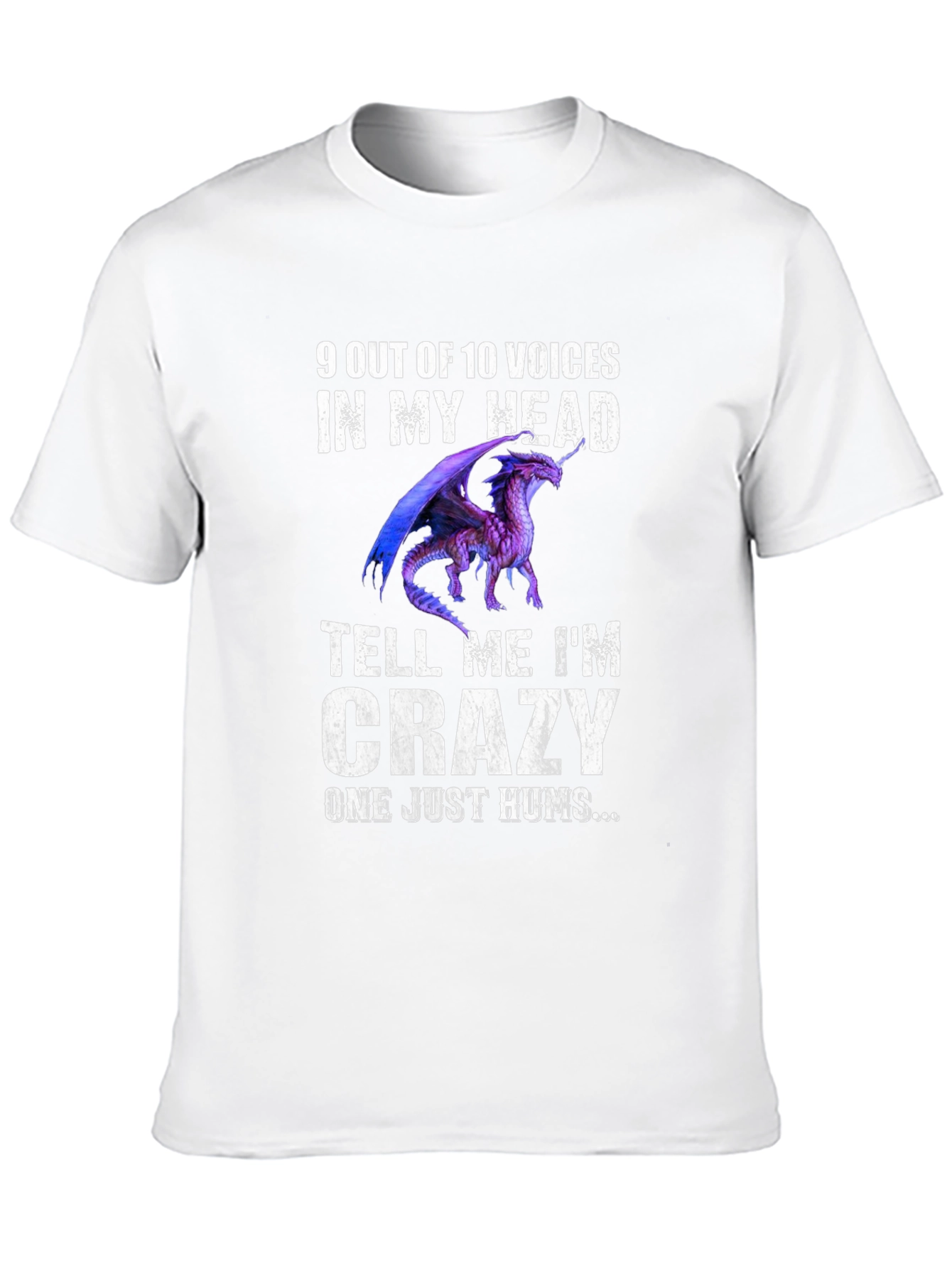 Crazy Dragon T-Shirt - Humorous Graphic Tee