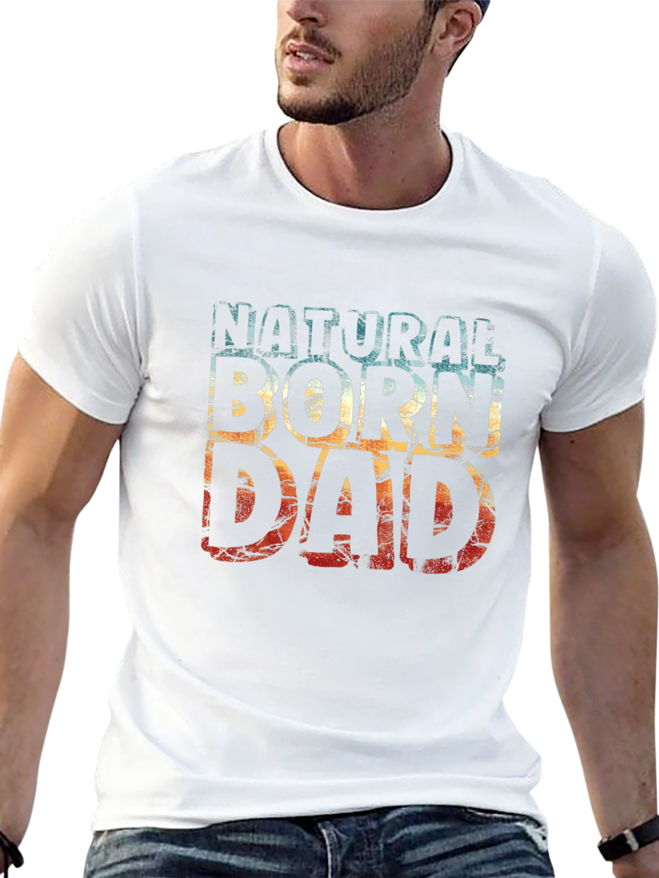 Natural Born Dad Graphic T-Shirt