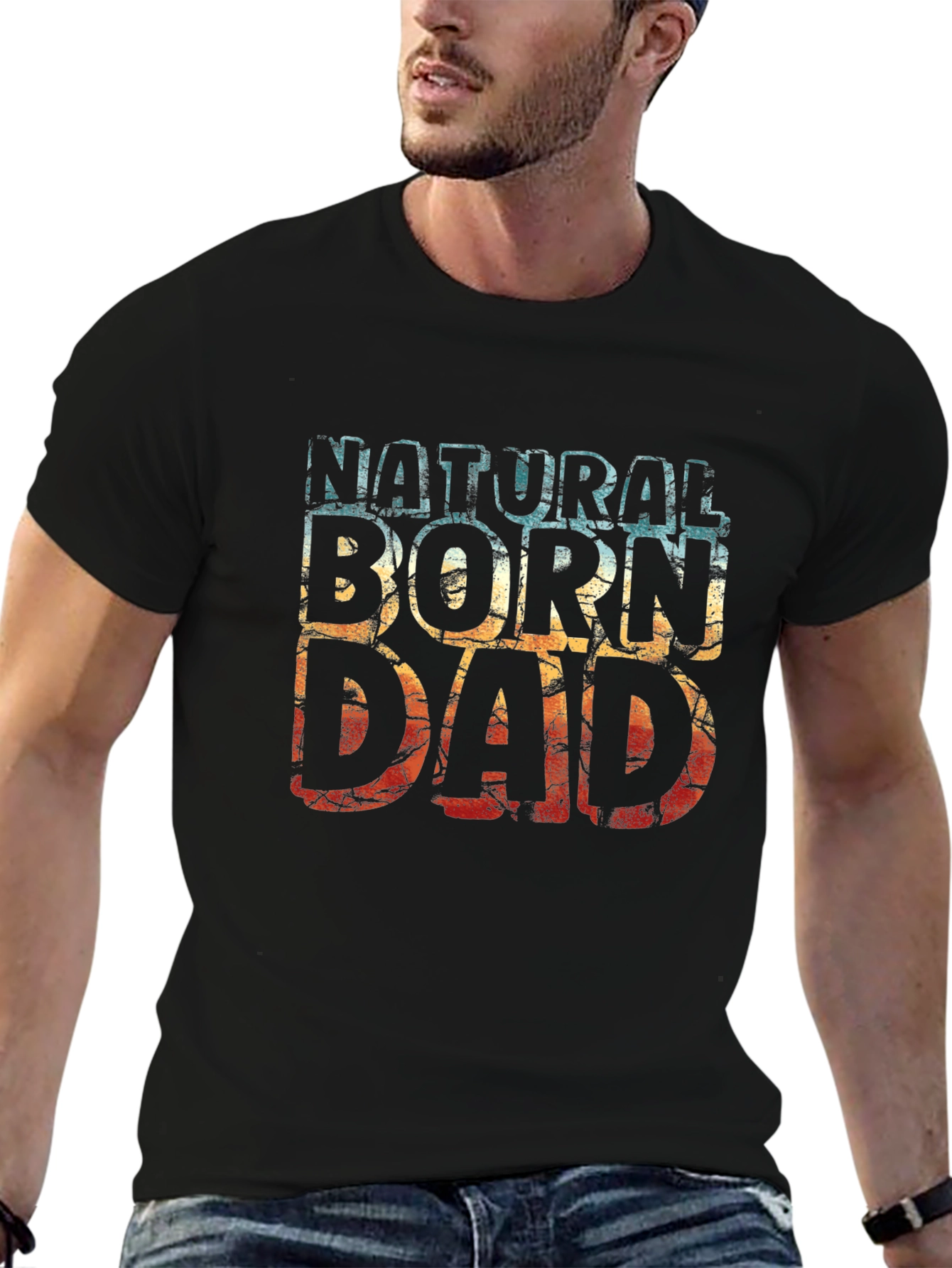 Natural Born Dad Graphic T-Shirt