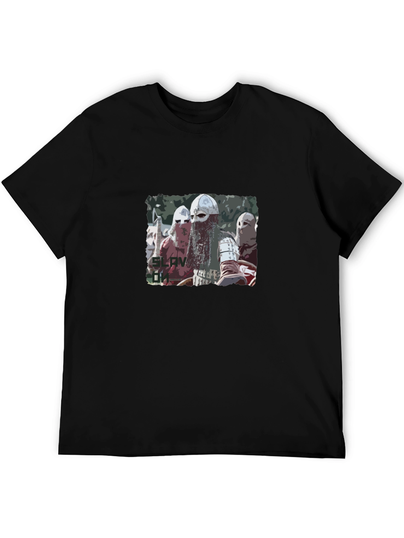 Slav On Viking Black T-Shirt