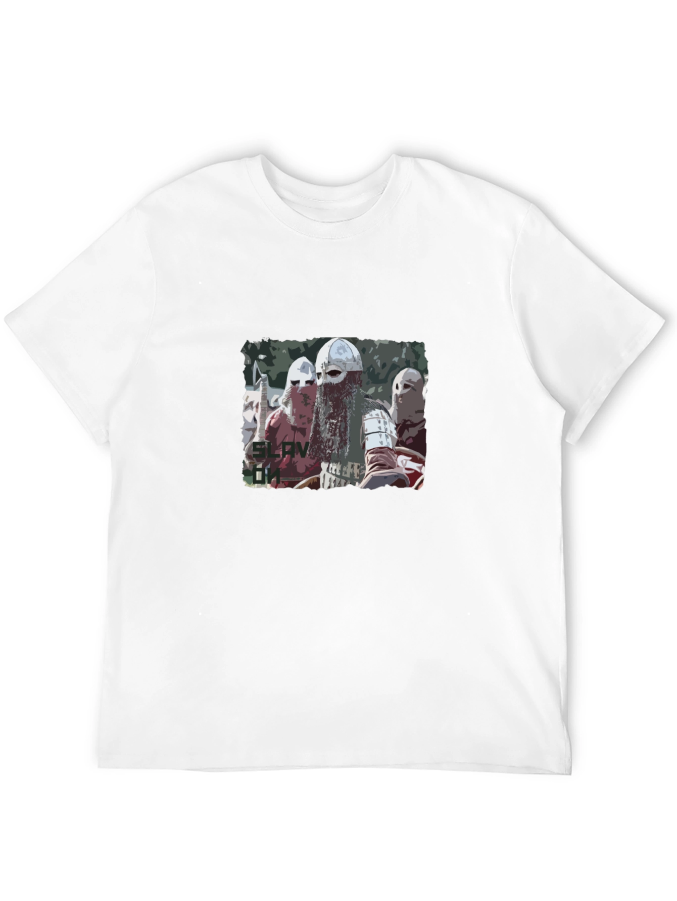Slav On Viking Black T-Shirt