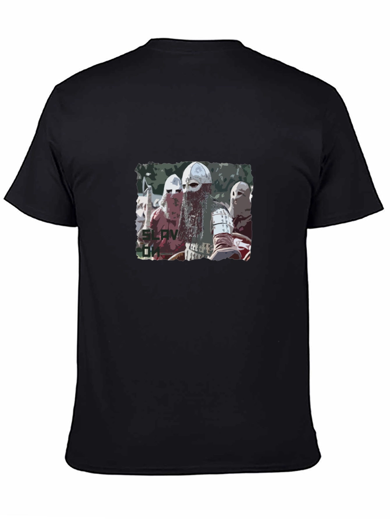 Slav On Viking Black T-Shirt