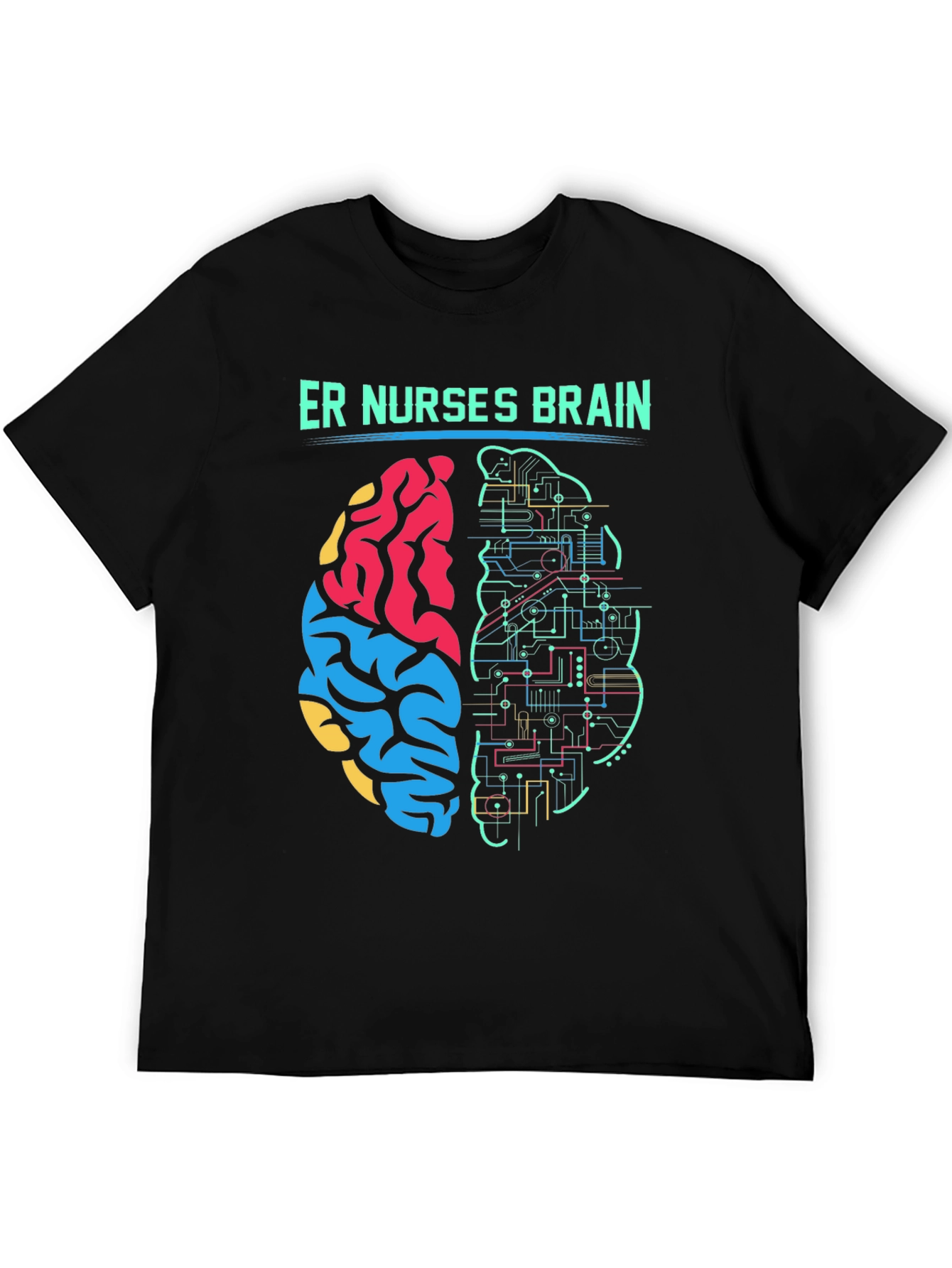 ER Nurse Brain T-Shirt - Medical Humor Tee