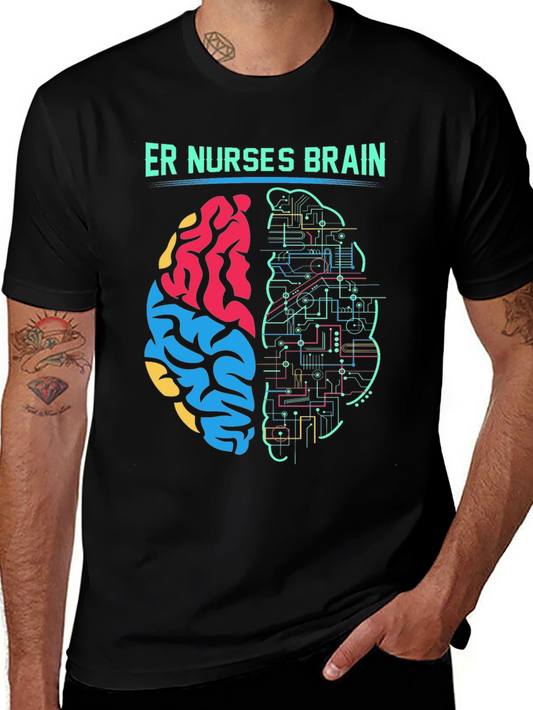 ER Nurse Brain T-Shirt - Medical Humor Tee
