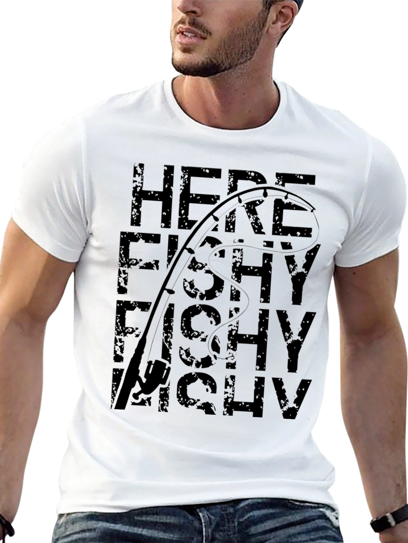 Here Fishy Fishy Fishing T-Shirt