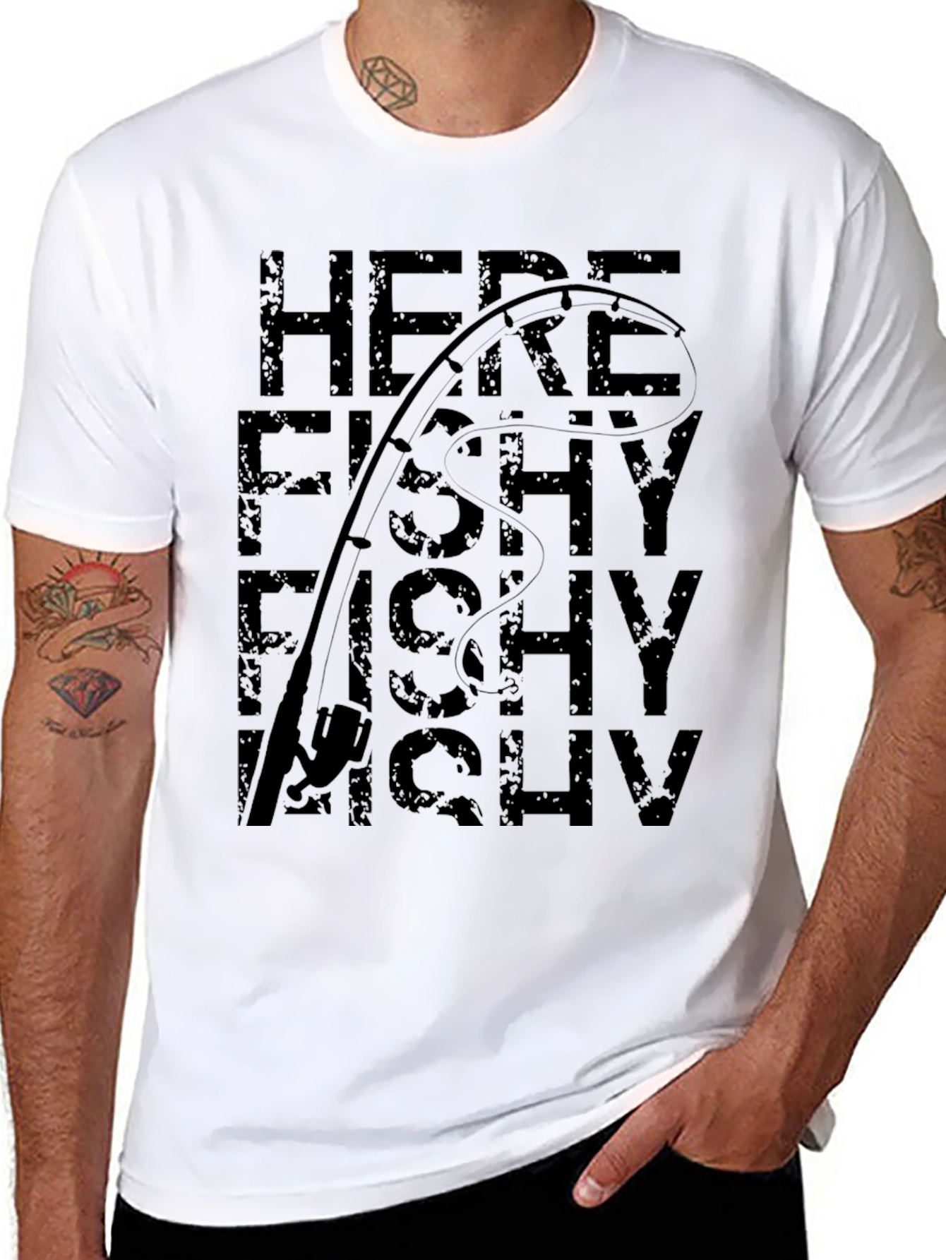 Here Fishy Fishy Fishing T-Shirt
