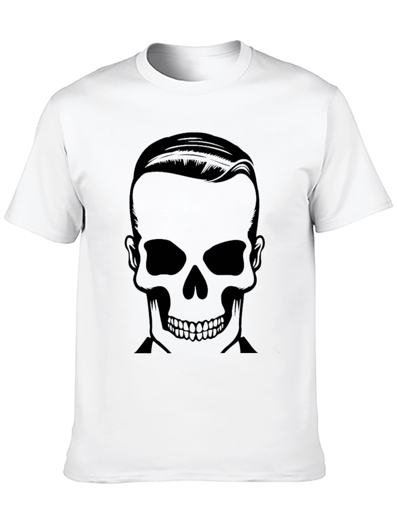 Grave Groom Tee - Stylish Skull Graphic T-Shirt