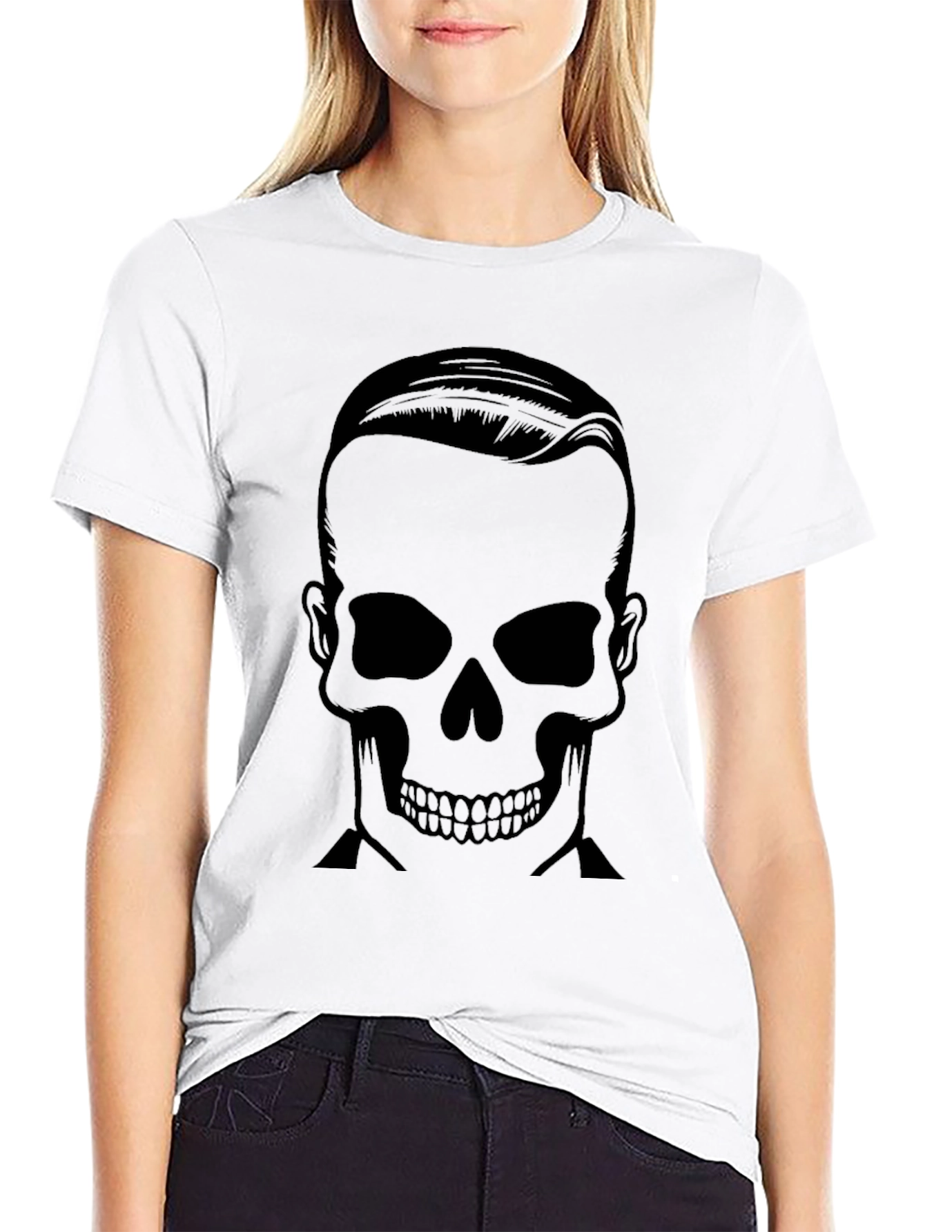 Grave Groom Tee - Stylish Skull Graphic T-Shirt