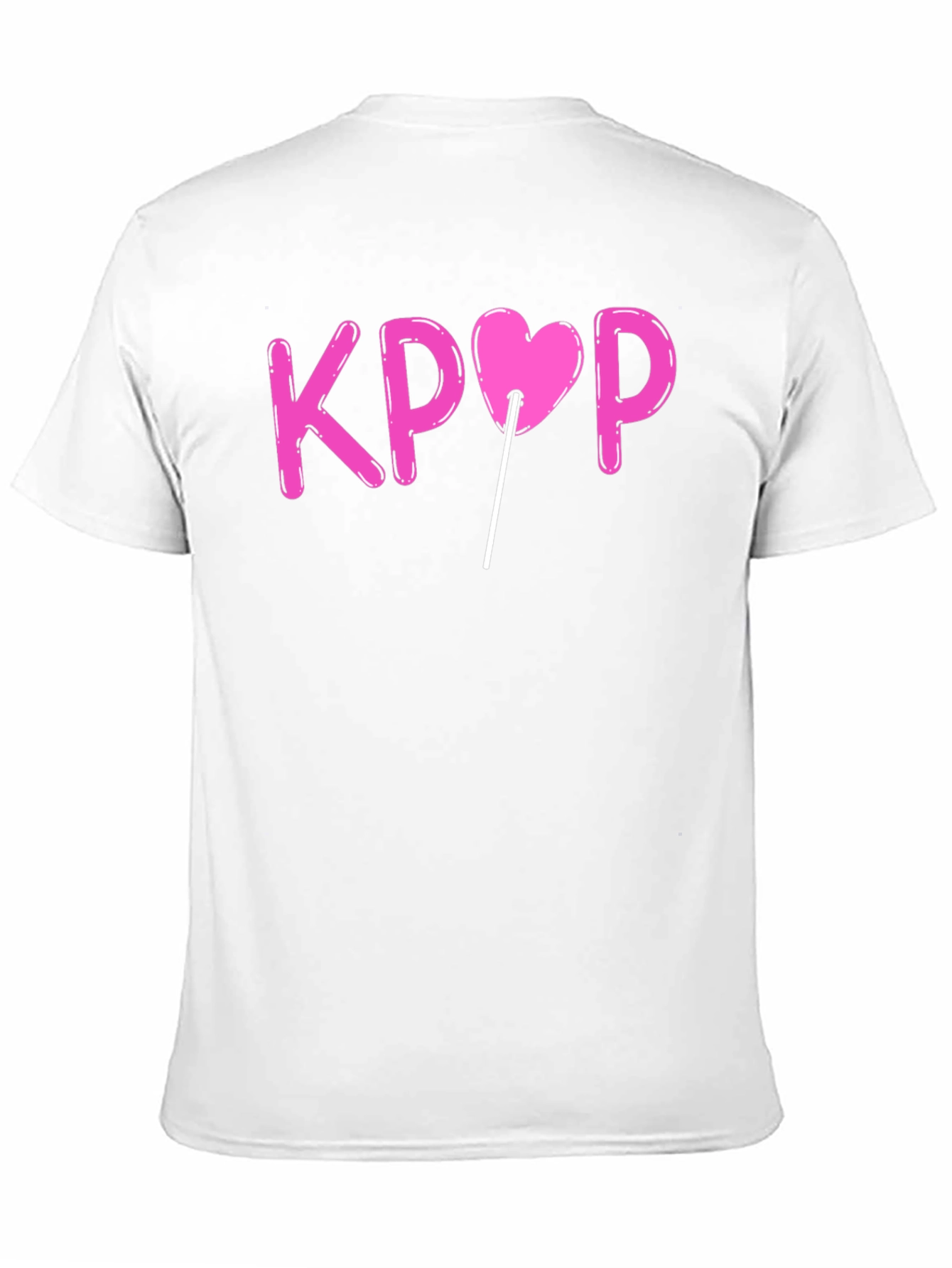 KPOP Heart Lollipop Black Graphic T-Shirt