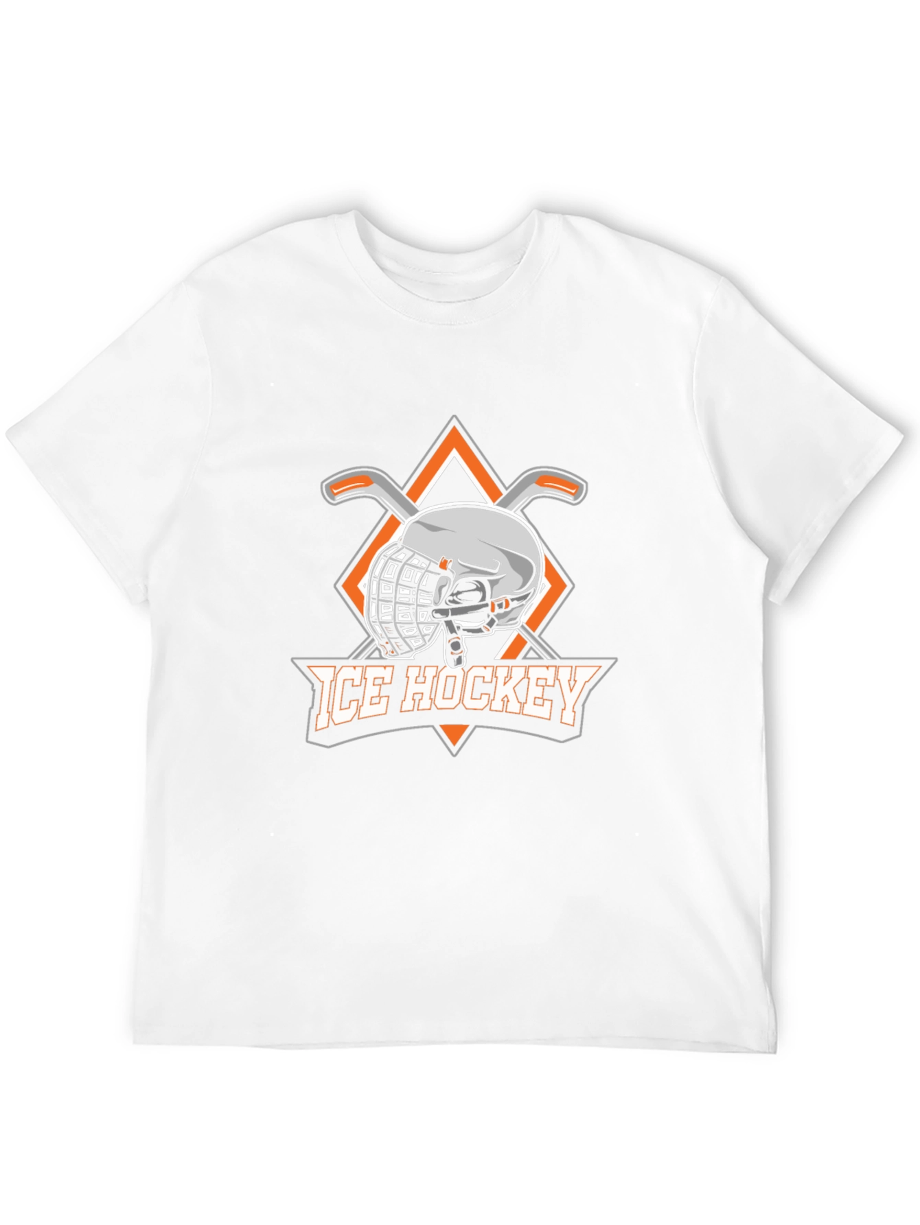 Ice Hockey Graphic T-Shirt - Black