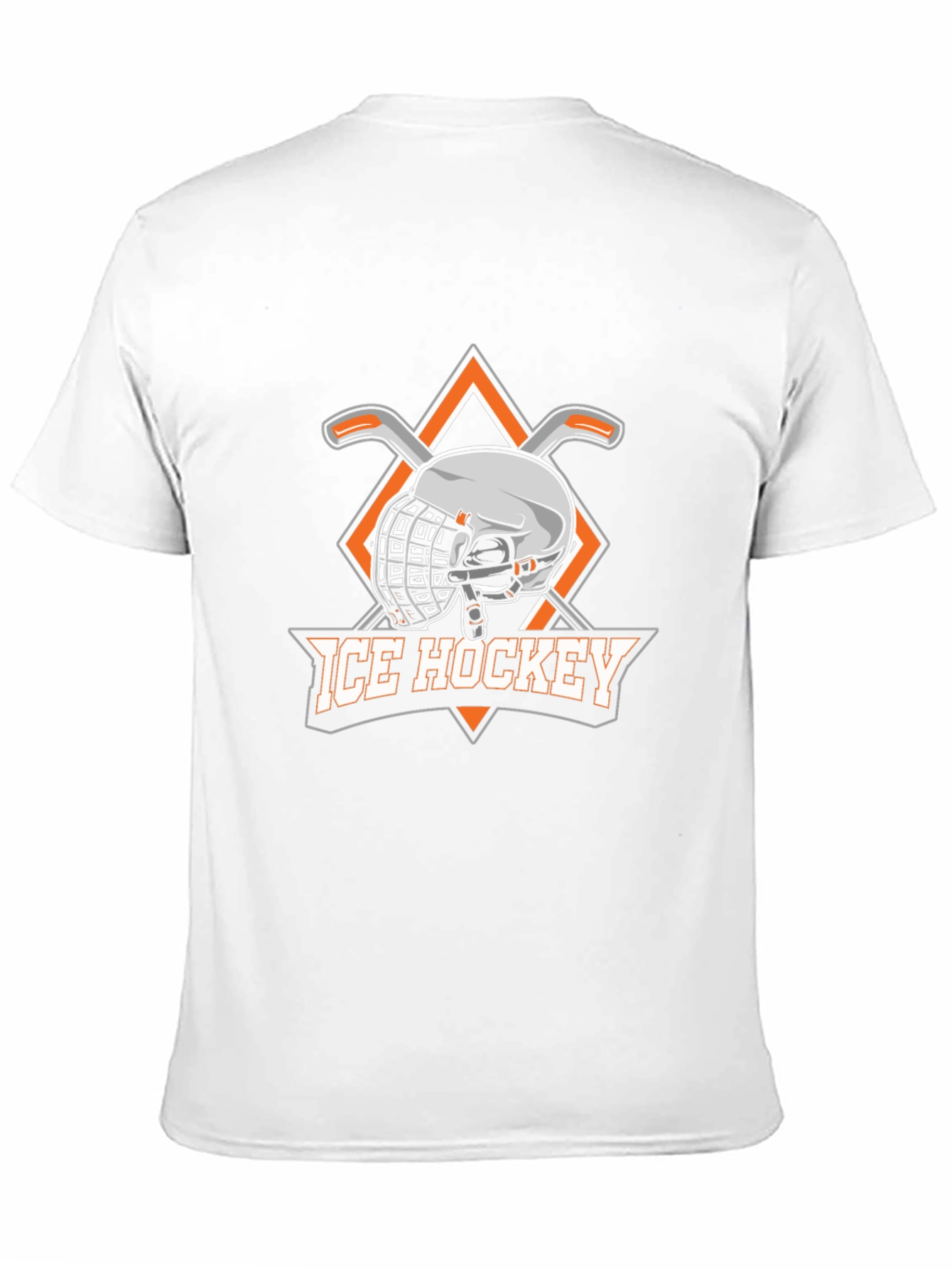 Ice Hockey Graphic T-Shirt - Black