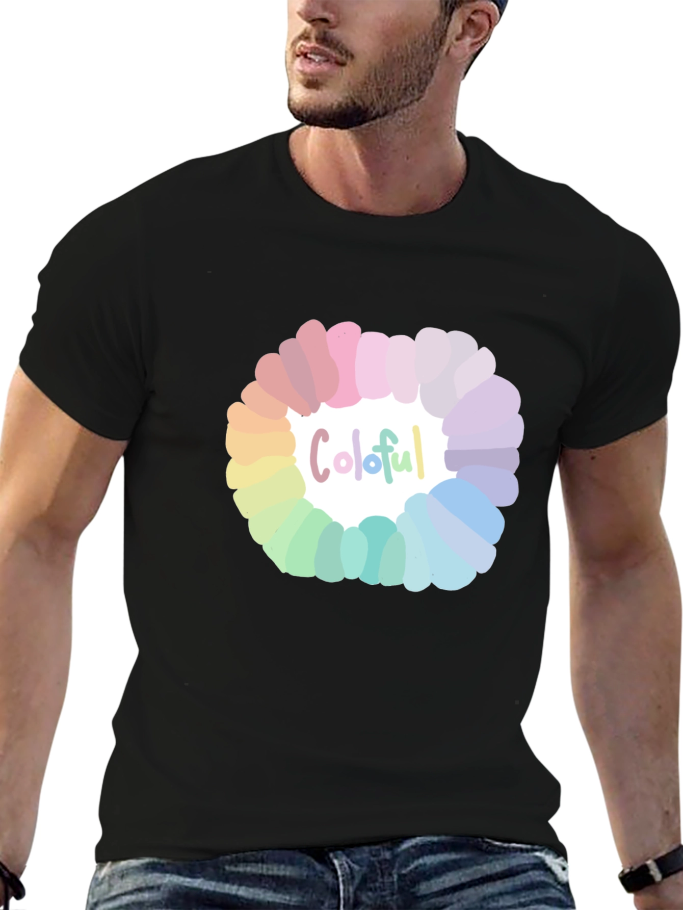 Colorful Circle Graphic T-Shirt
