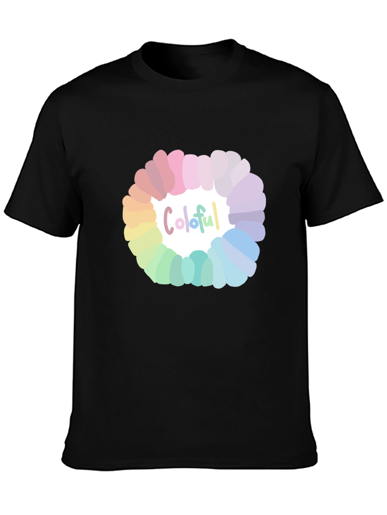 Colorful Circle Graphic T-Shirt