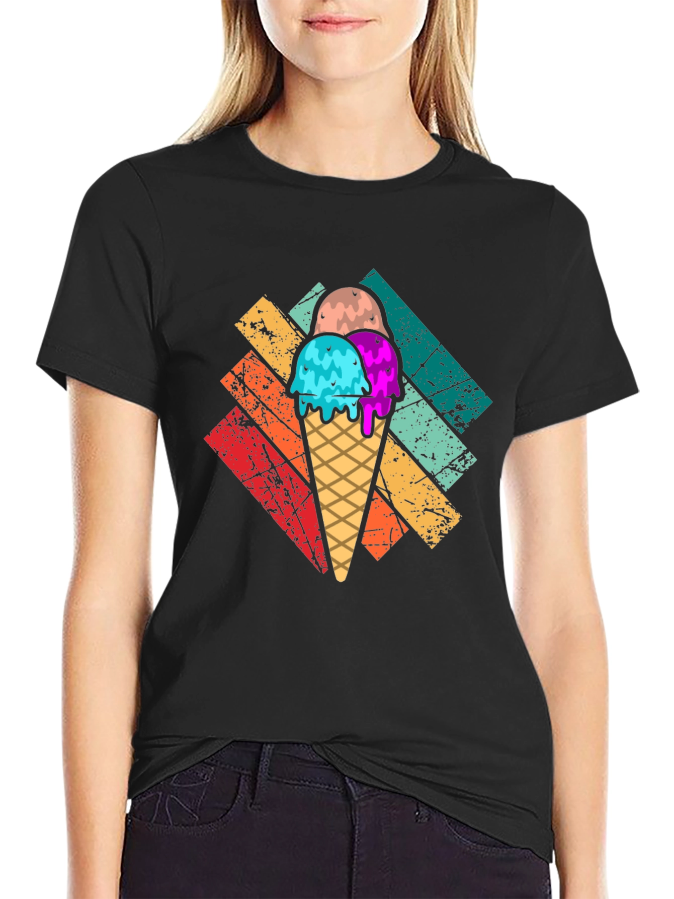 Retro Ice Cream T-Shirt - Fun Summer Style