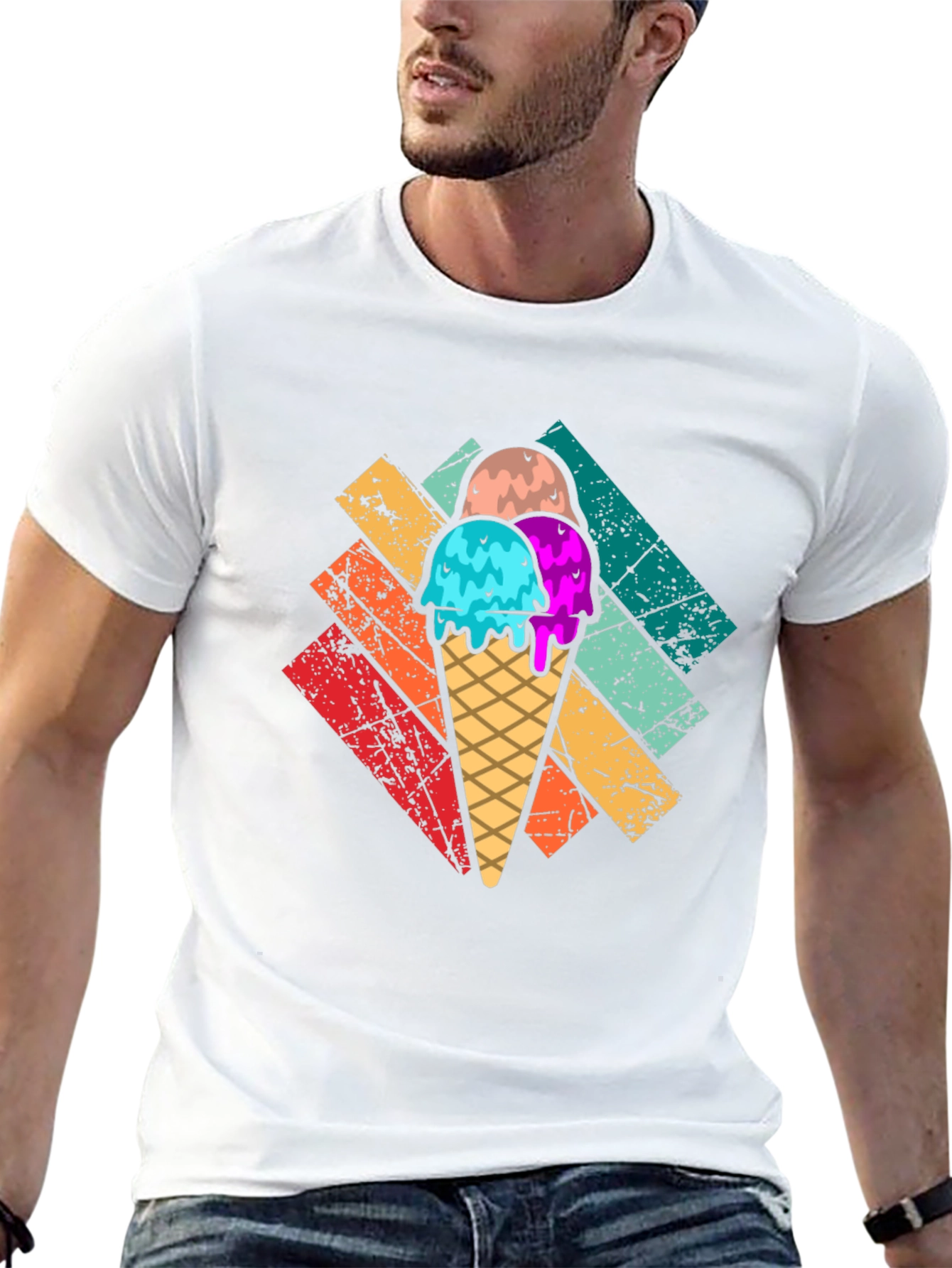 Retro Ice Cream T-Shirt - Fun Summer Style