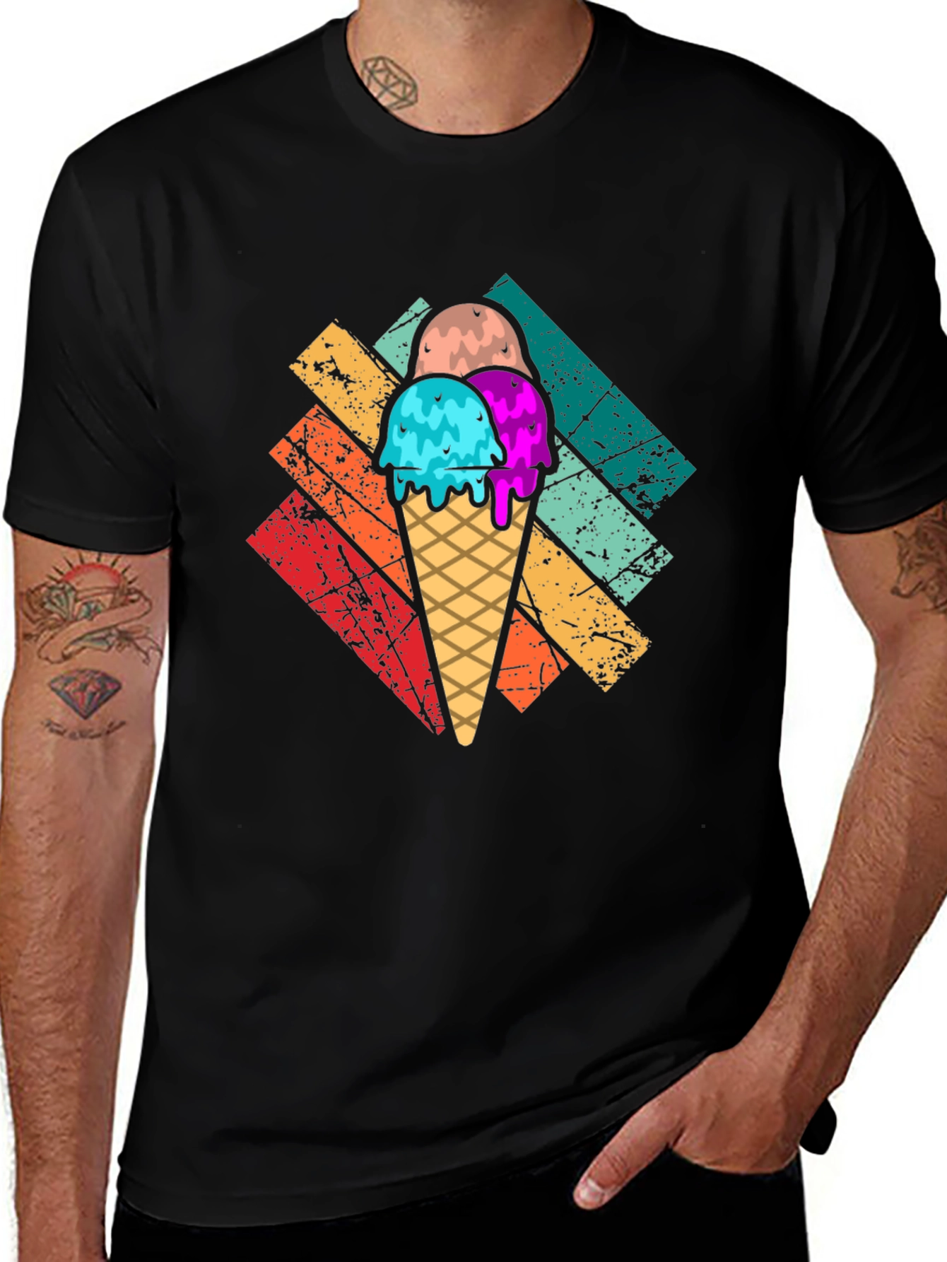Retro Ice Cream T-Shirt - Fun Summer Style