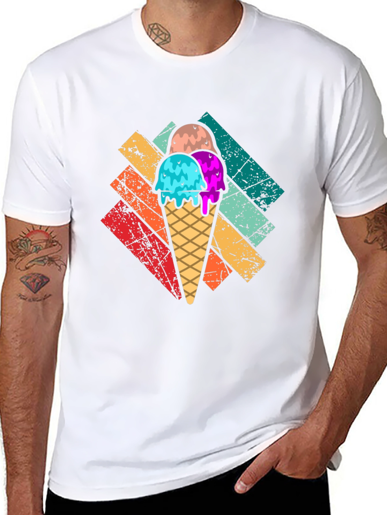 Retro Ice Cream T-Shirt - Fun Summer Style