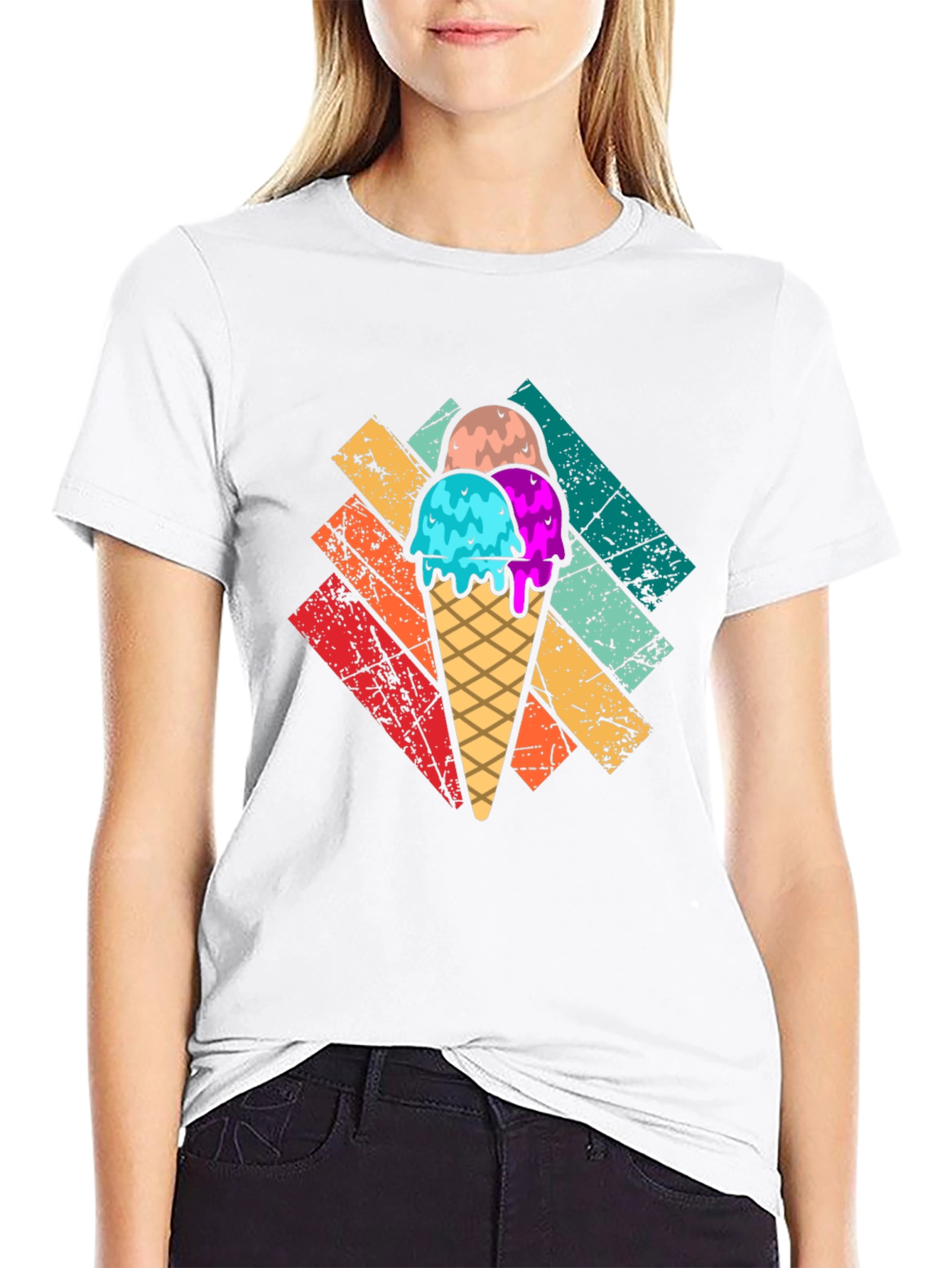 Retro Ice Cream T-Shirt - Fun Summer Style