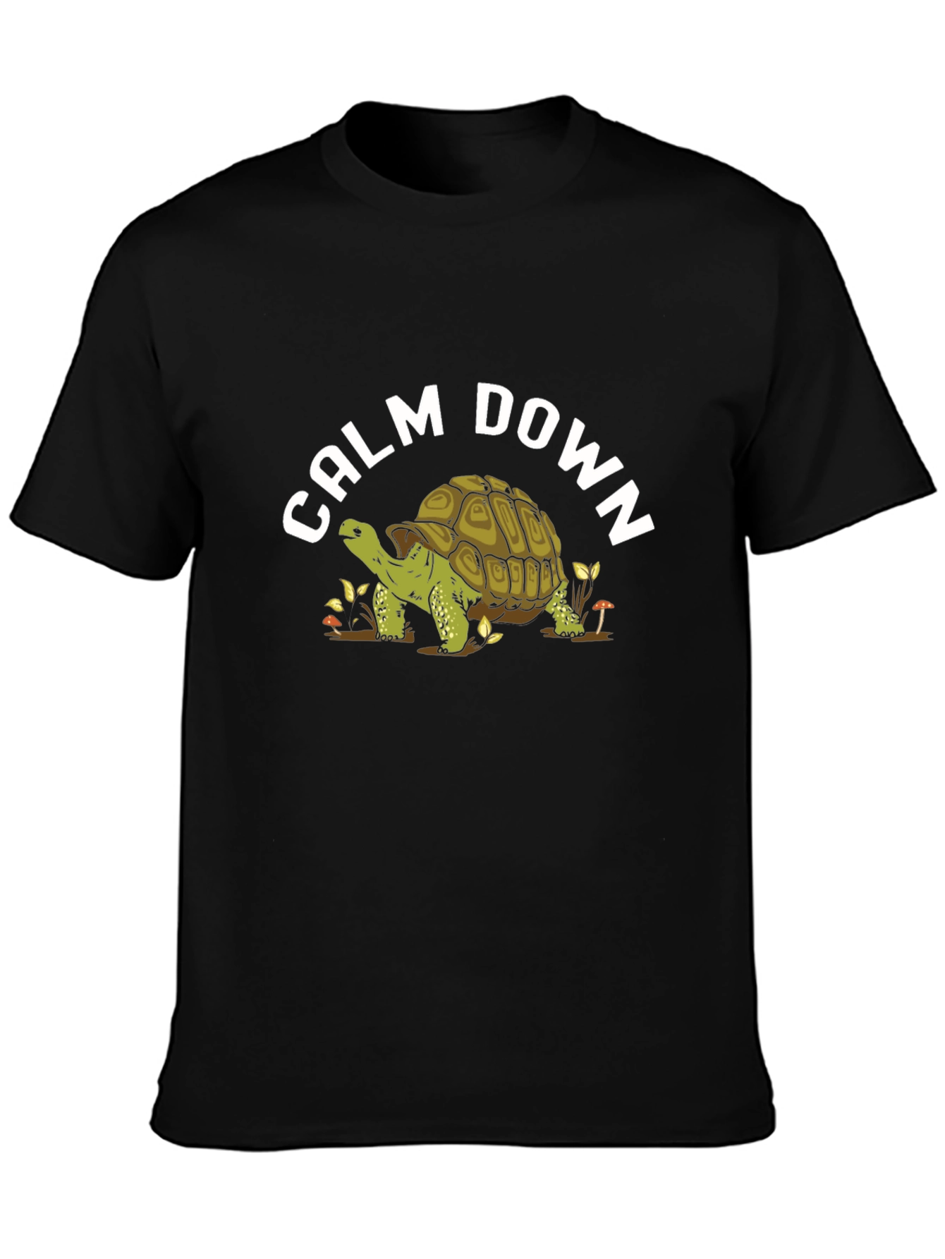 Calm Down Turtle Graphic T-Shirt