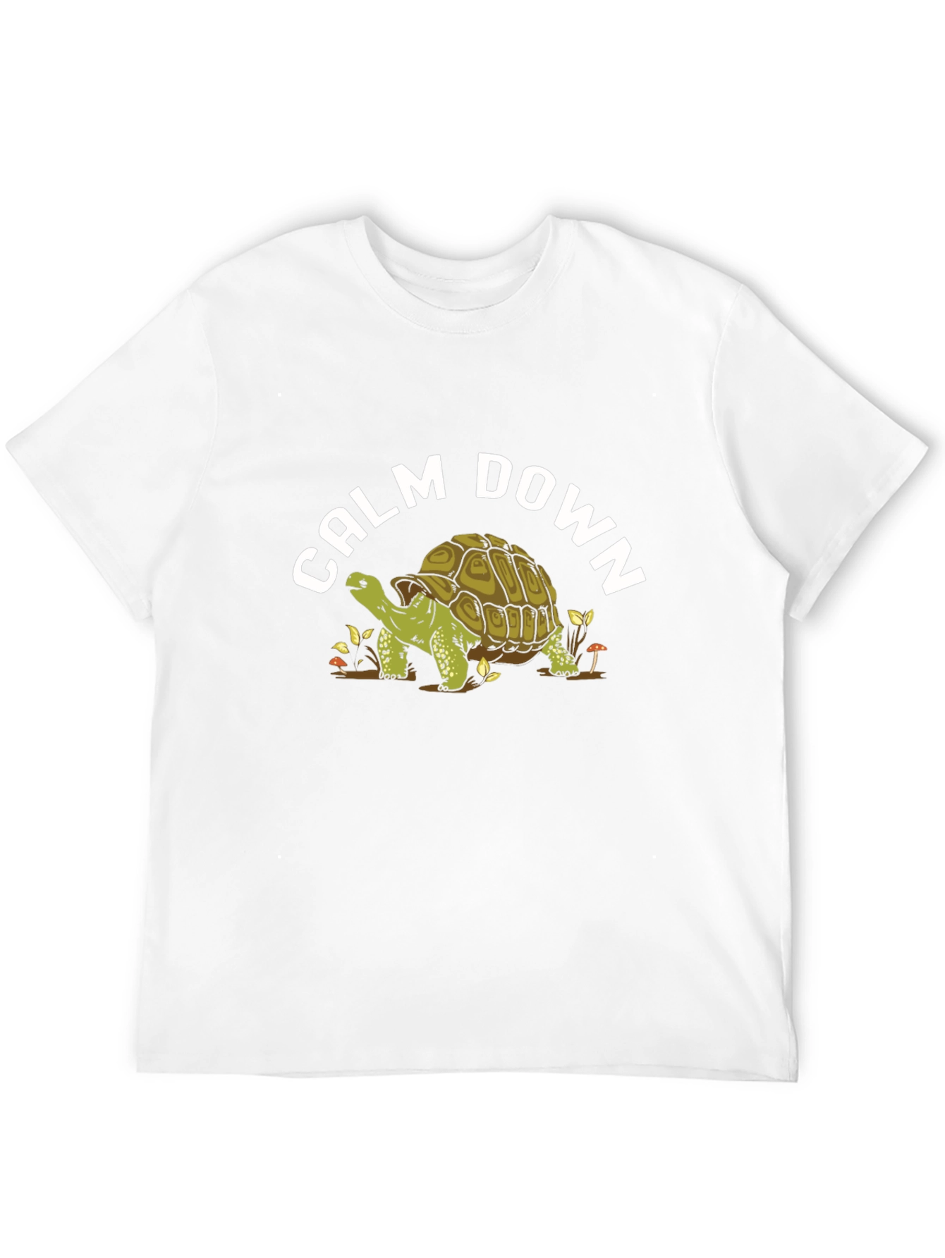 Calm Down Turtle Graphic T-Shirt
