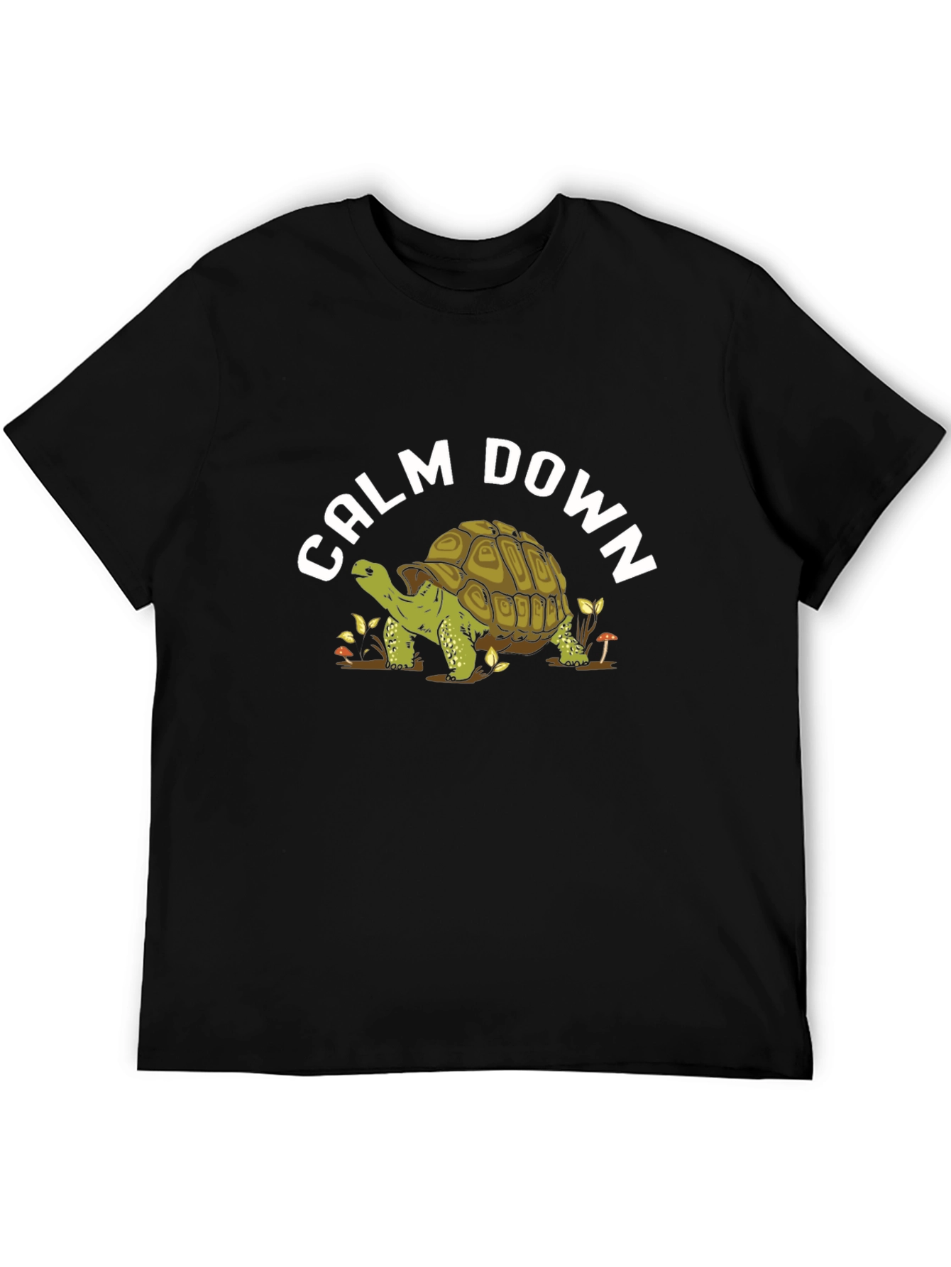 Calm Down Turtle Graphic T-Shirt