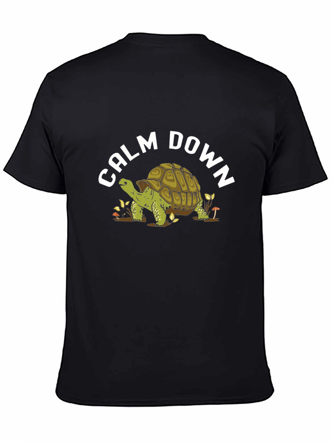 Calm Down Turtle Graphic T-Shirt