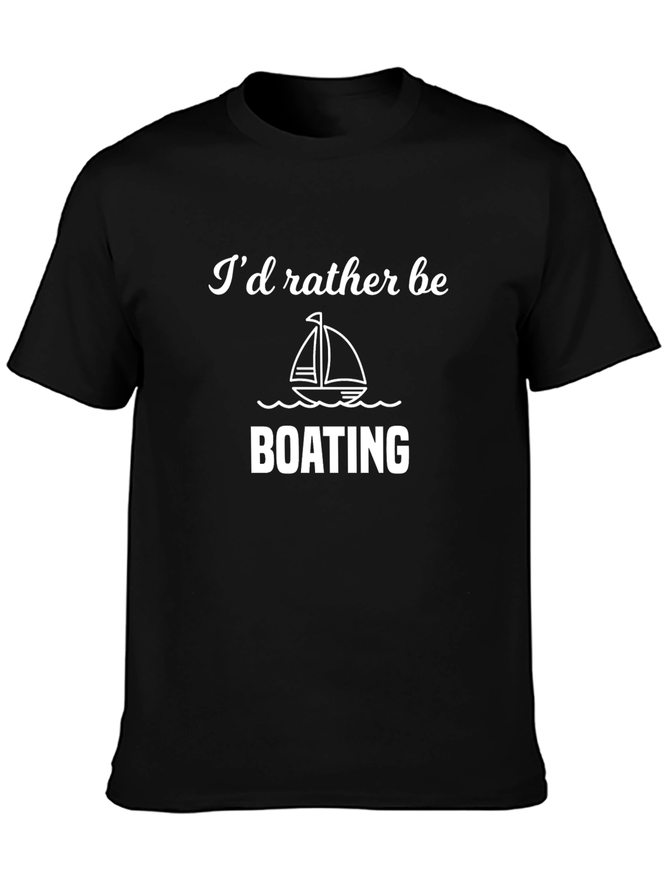 Boating Enthusiast Black T-Shirt