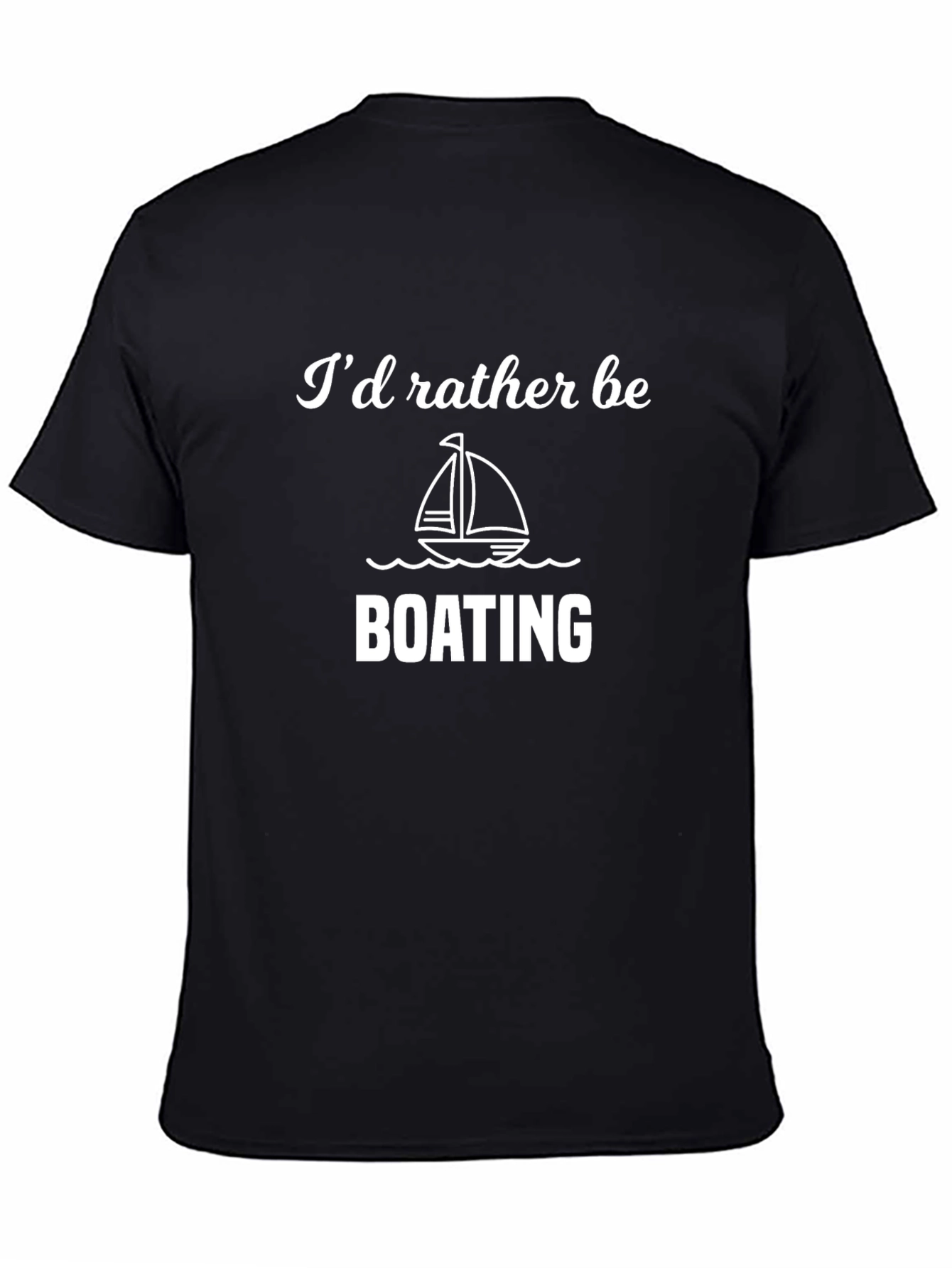 Boating Enthusiast Black T-Shirt