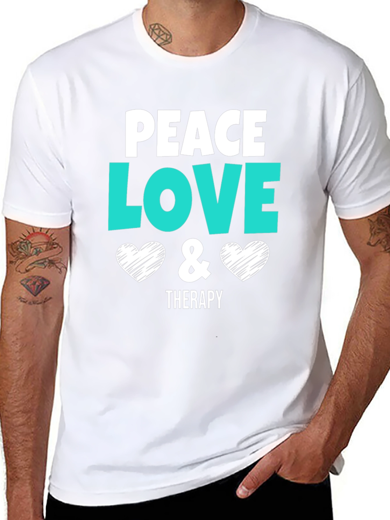 Peace Love Therapy Graphic T-Shirt