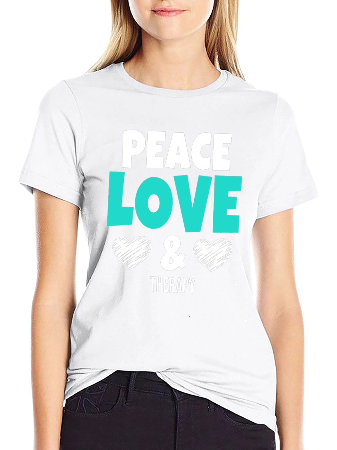 Peace Love Therapy Graphic T-Shirt