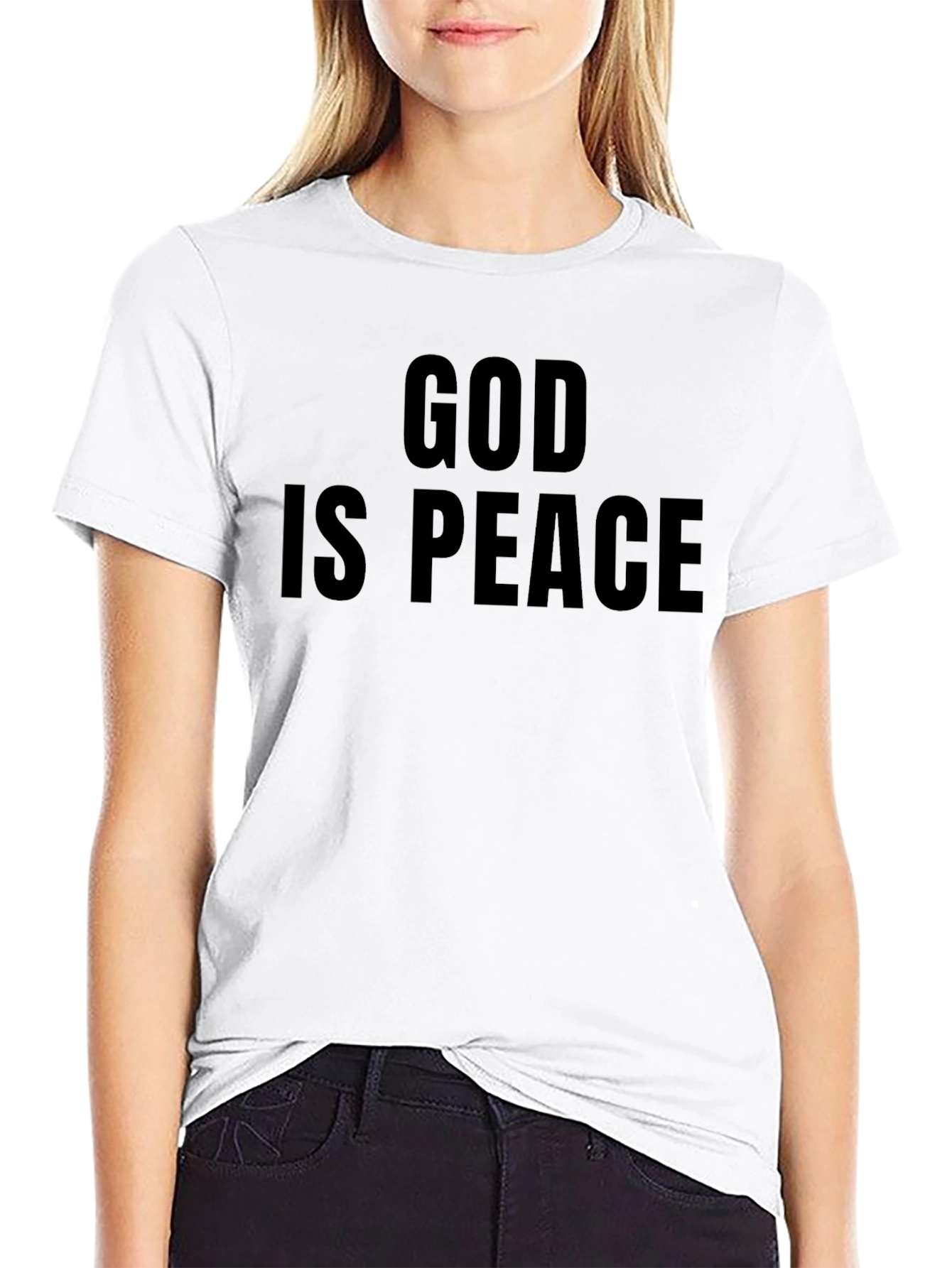 God is Peace Graphic Tee - Black T-Shirt
