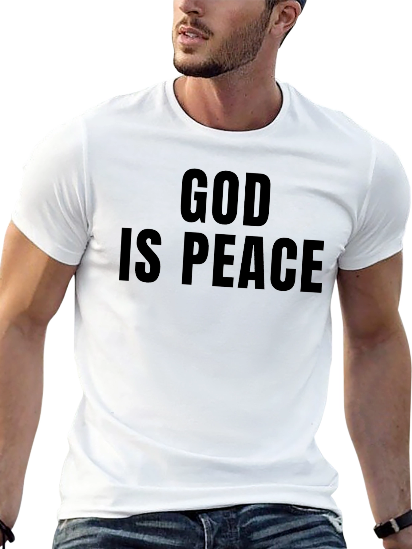 God is Peace Graphic Tee - Black T-Shirt