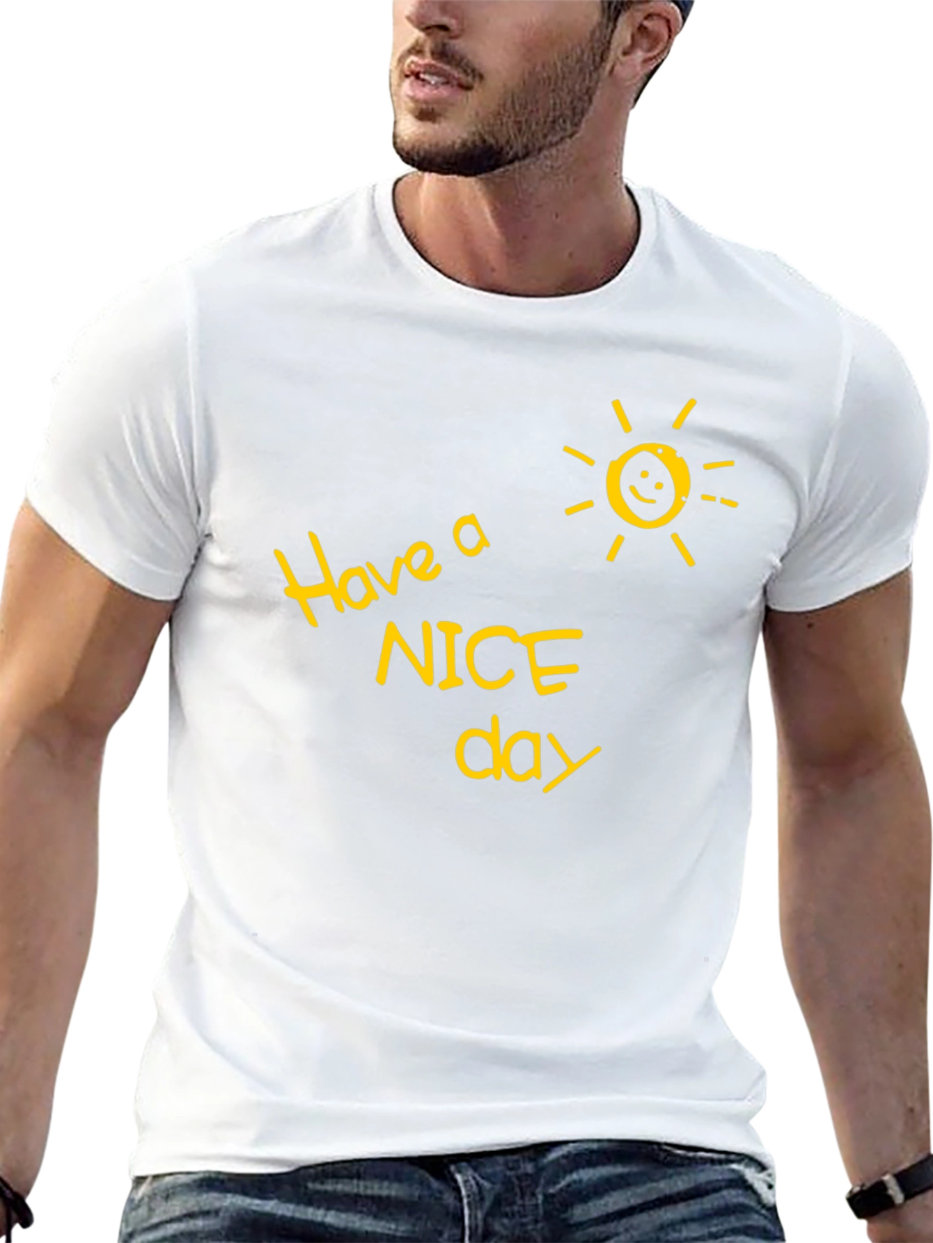 Have a Nice Day Graphic Tee - Black