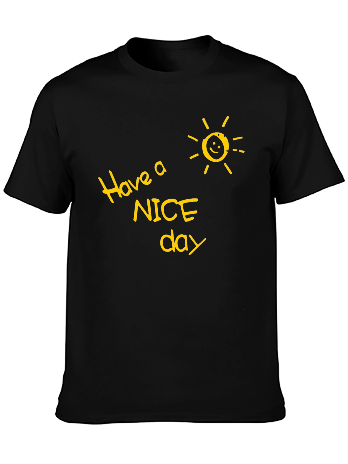 Have a Nice Day Graphic Tee - Black
